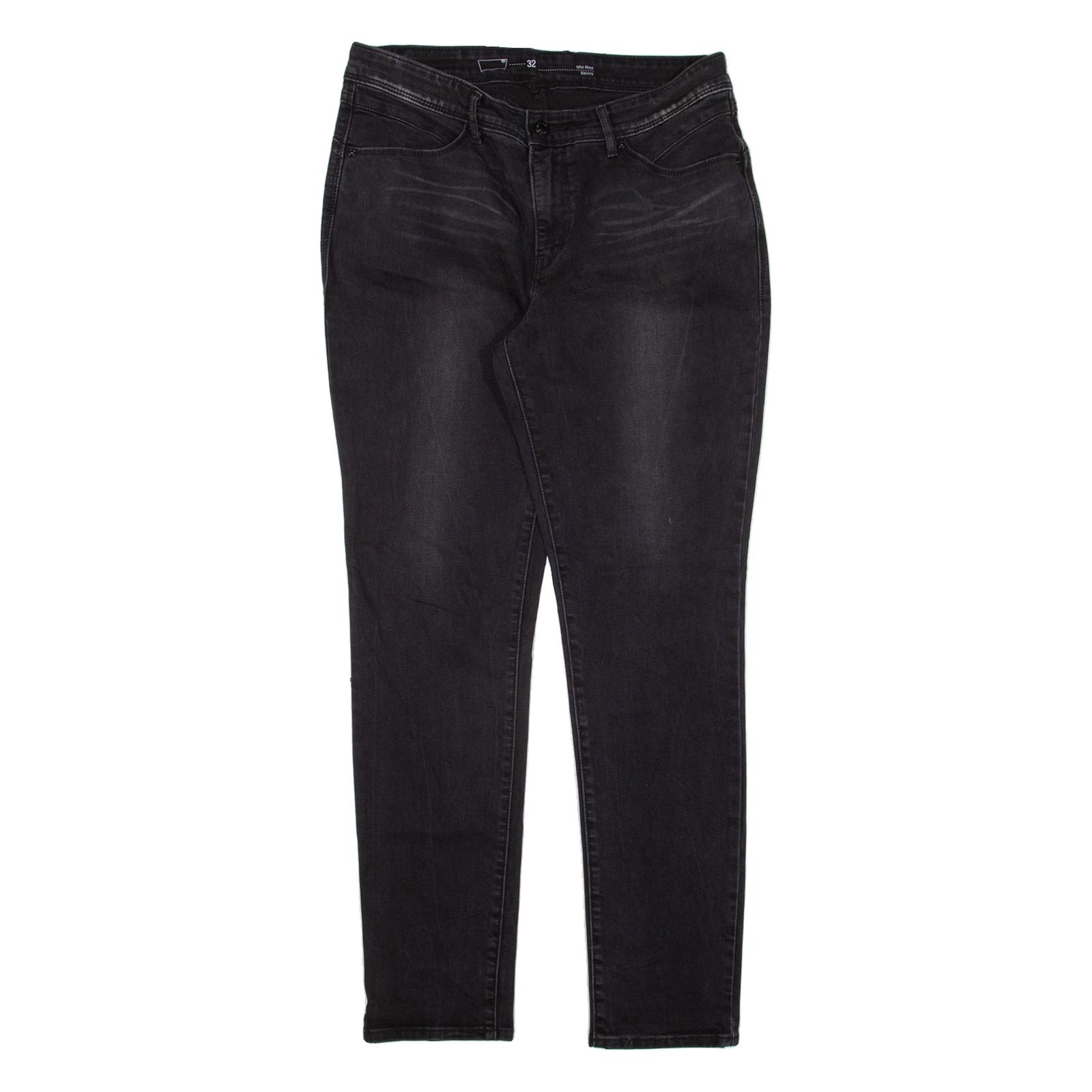 LEVI'S Mid Rise Womens Jeans Black Slim Skinny W32 L29 Refurbished - N/A refurbished available on Cerqular
