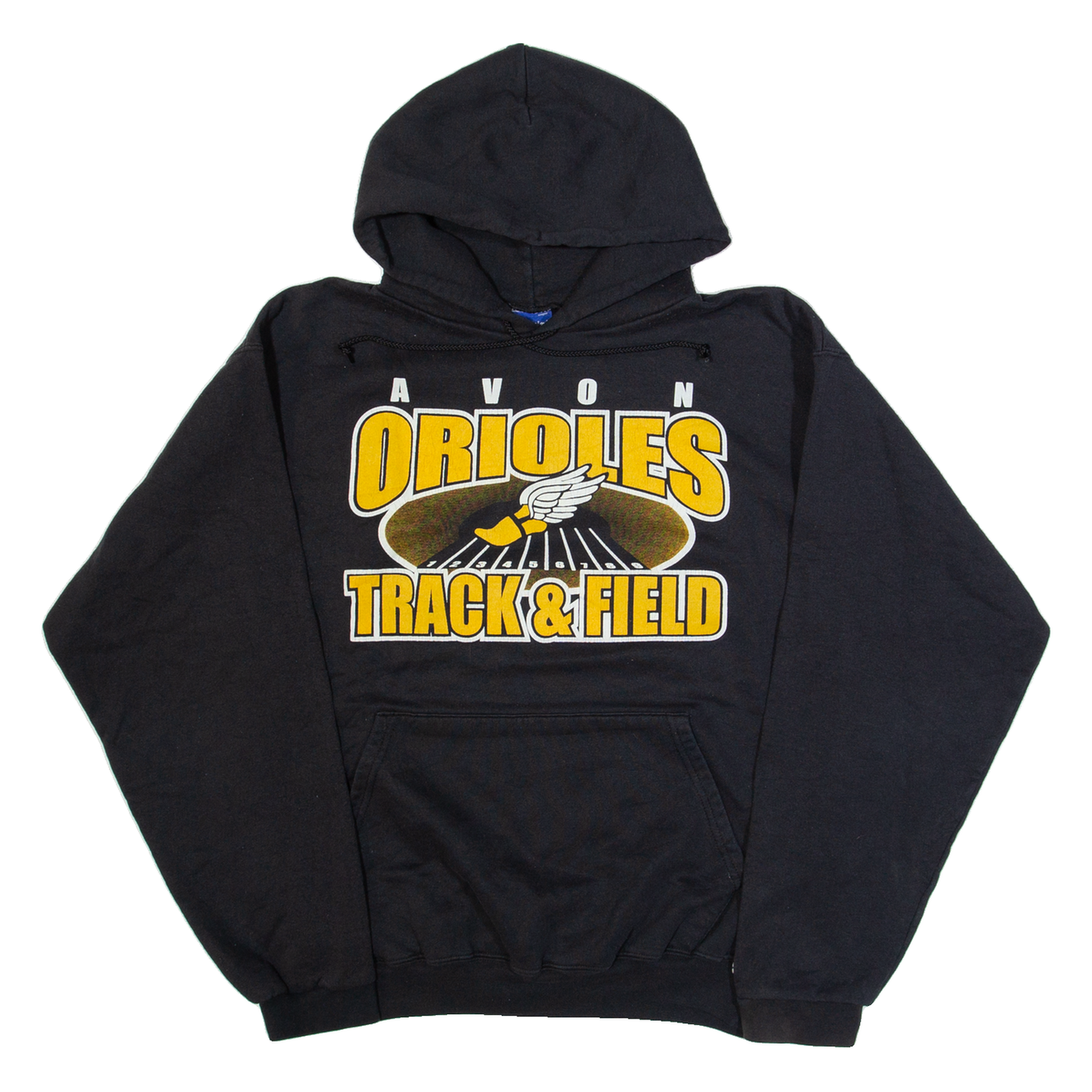CHAMPION Avon Orioles Track & Field Mens Black Hoodie USA M Refurbished - N/A refurbished available on Cerqular