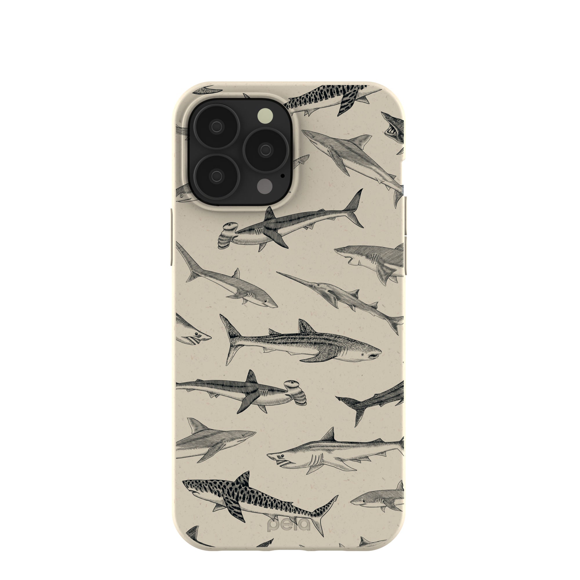 London Fog Shark World iPhone 13 Pro Max Case Refurbished - Pela Case refurbished available on Cerqular