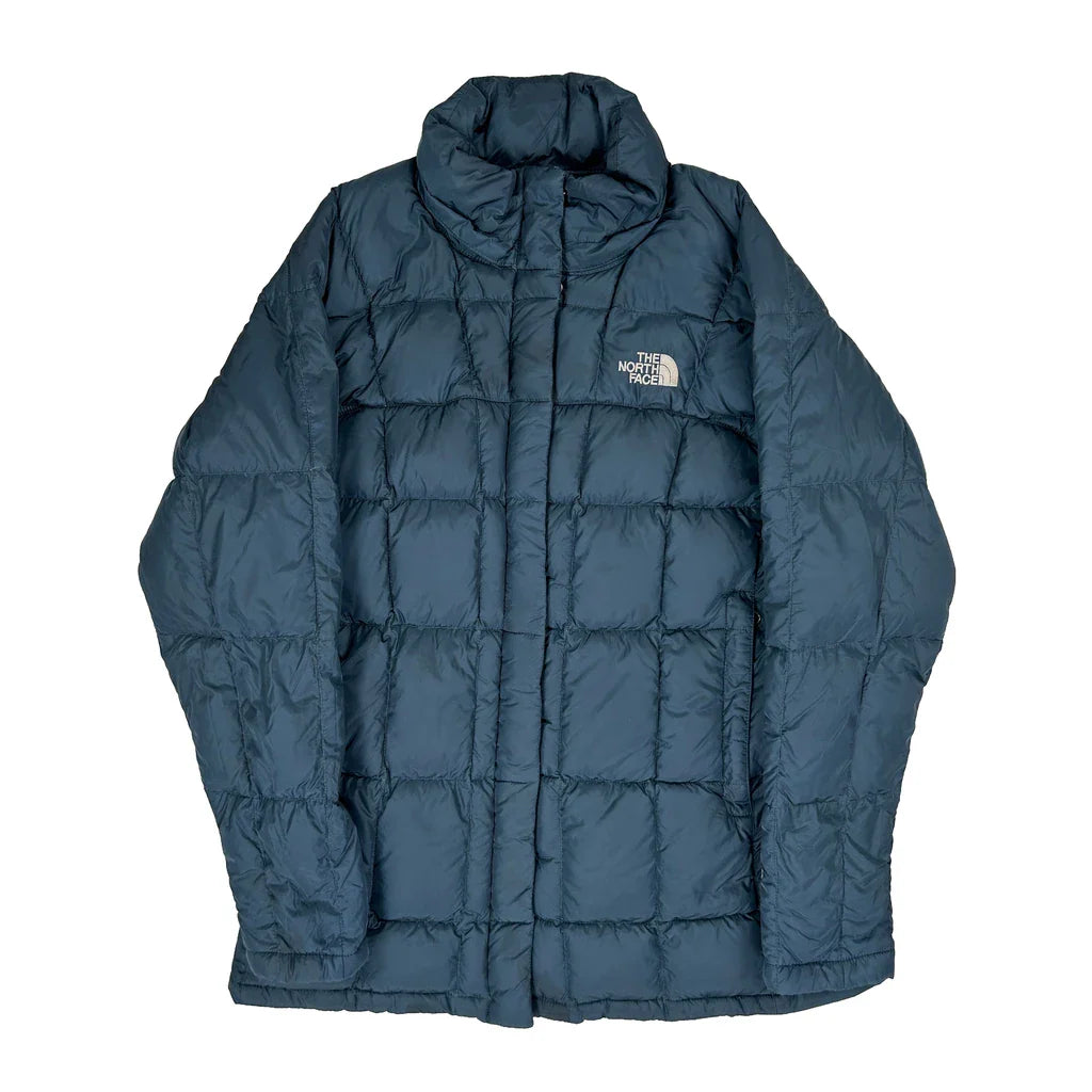 Buy The North Face Puffer - Medium Blue Down Refurbished - $127.29 The North Face Puffer - Medium Blue Down Refurbished - Thrifted (note: this is a term often used to describe second- refurbished available on Cerqular