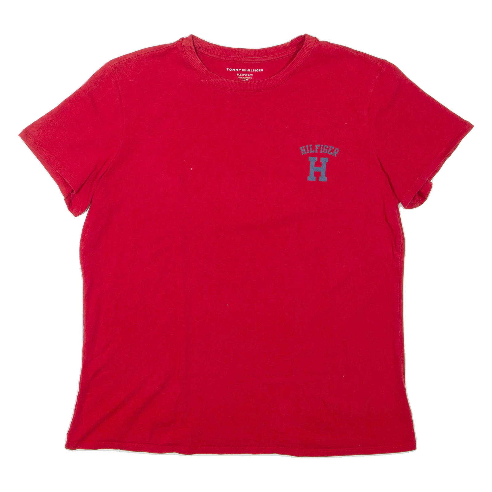 TOMMY HILFIGER Sleepwear Womens T-Shirt Red L Refurbished - N/A refurbished available on Cerqular
