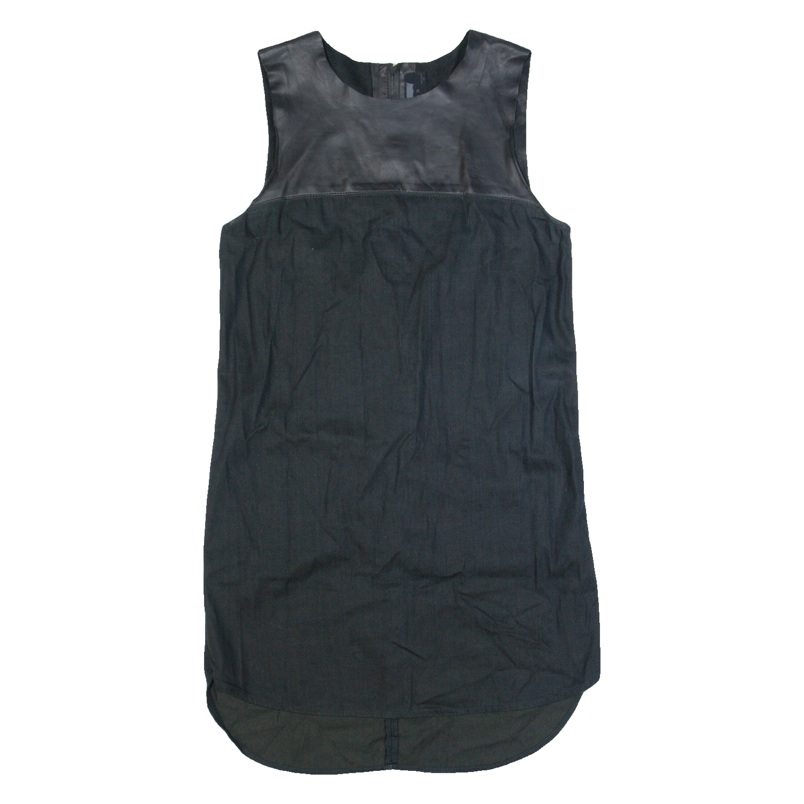 LEVI'S Oversized Womens Shift Dress Black Sleeveless Knee Length XS Refurbished - N/A refurbished available on Cerqular