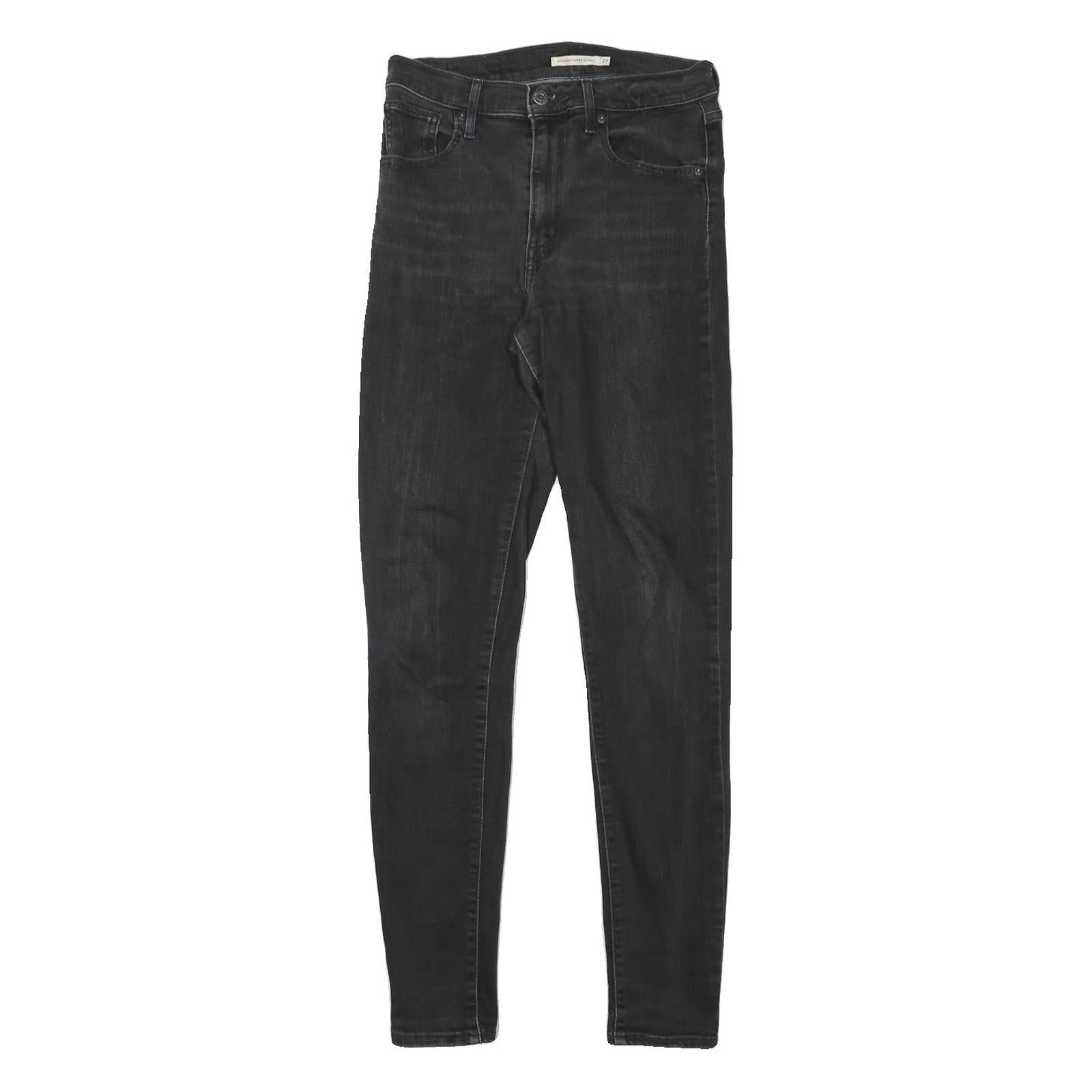 LEVI'S Womens Jeans Black Slim Skinny Denim Medium W27 L31 Zip Cotton Blend Refurbished - N/A refurbished available on Cerqular