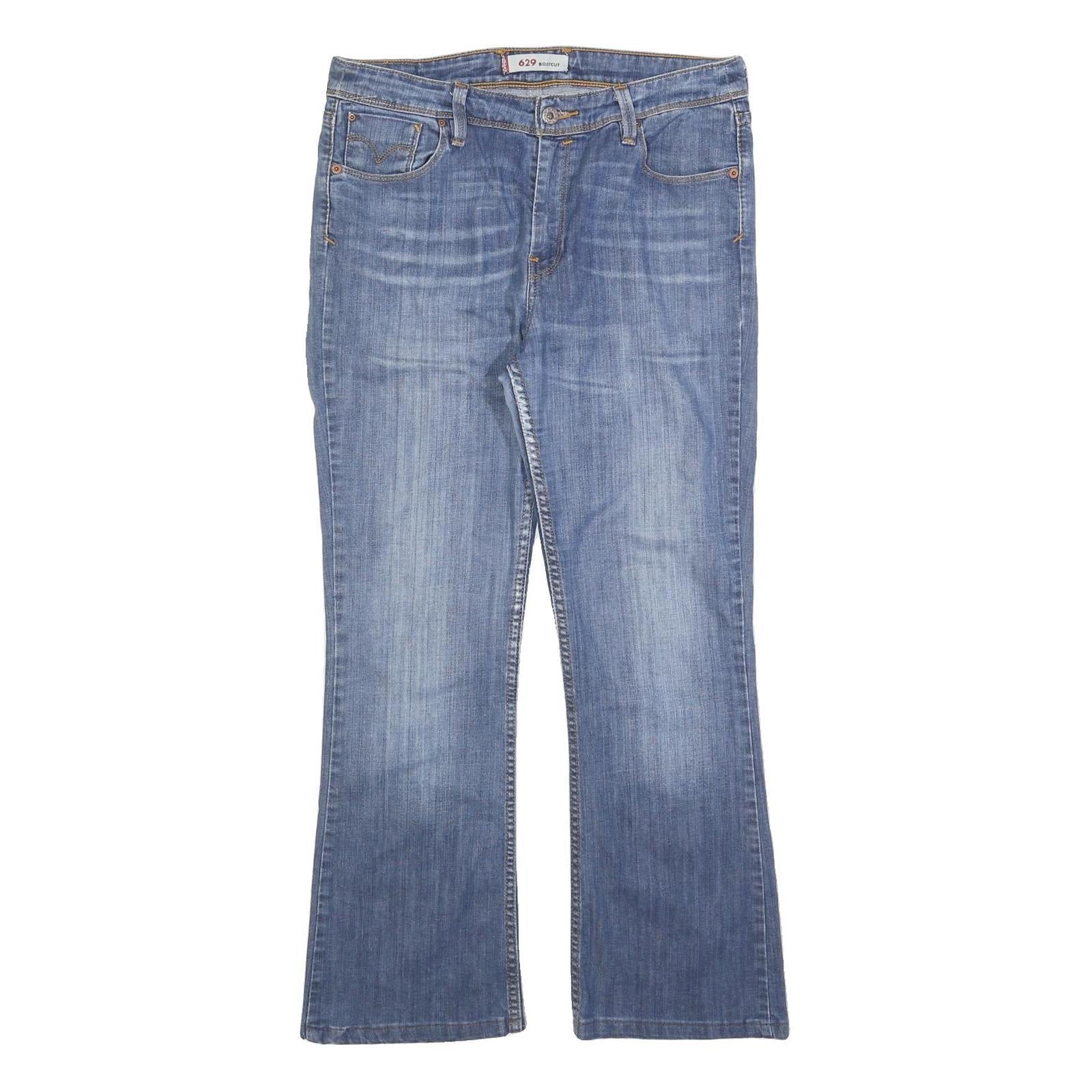 LEVI'S 629 Womens Jeans Blue Regular Bootcut Denim Medium W32 L28 Classic Design Refurbished - N/A refurbished available on Cerqular