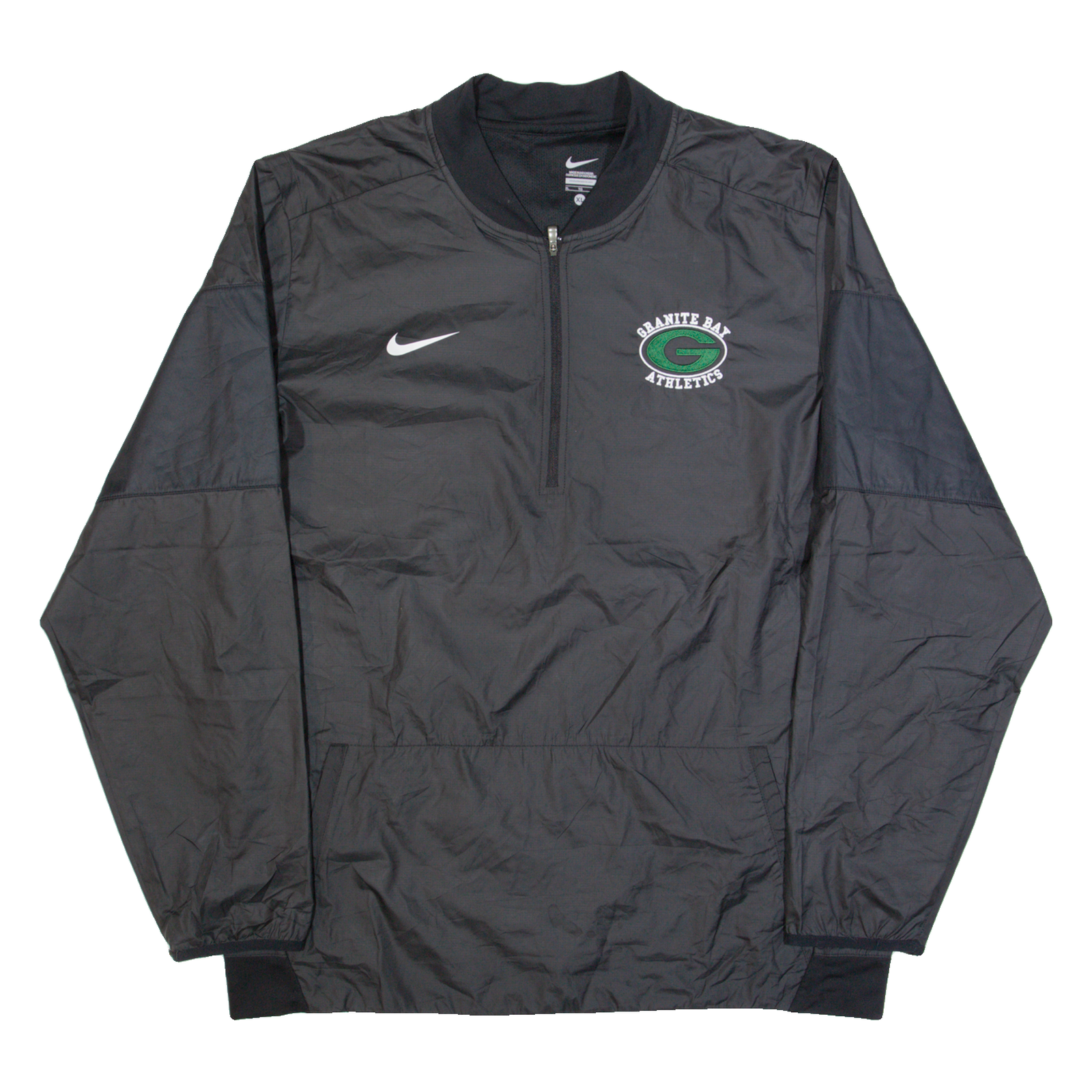 NIKE Granite Bay Athletics Mens Pullover Jacket Black USA XL Refurbished - N/A refurbished available on Cerqular