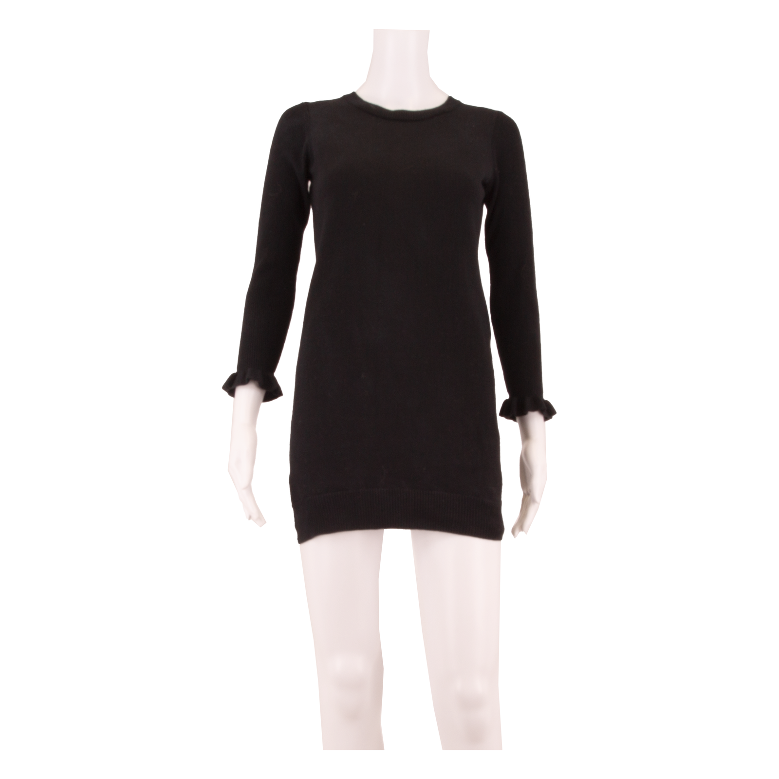 WHISTLES Womens Jumper Dress Black Knit Long Sleeve Short S Refurbished - N/A refurbished available on Cerqular