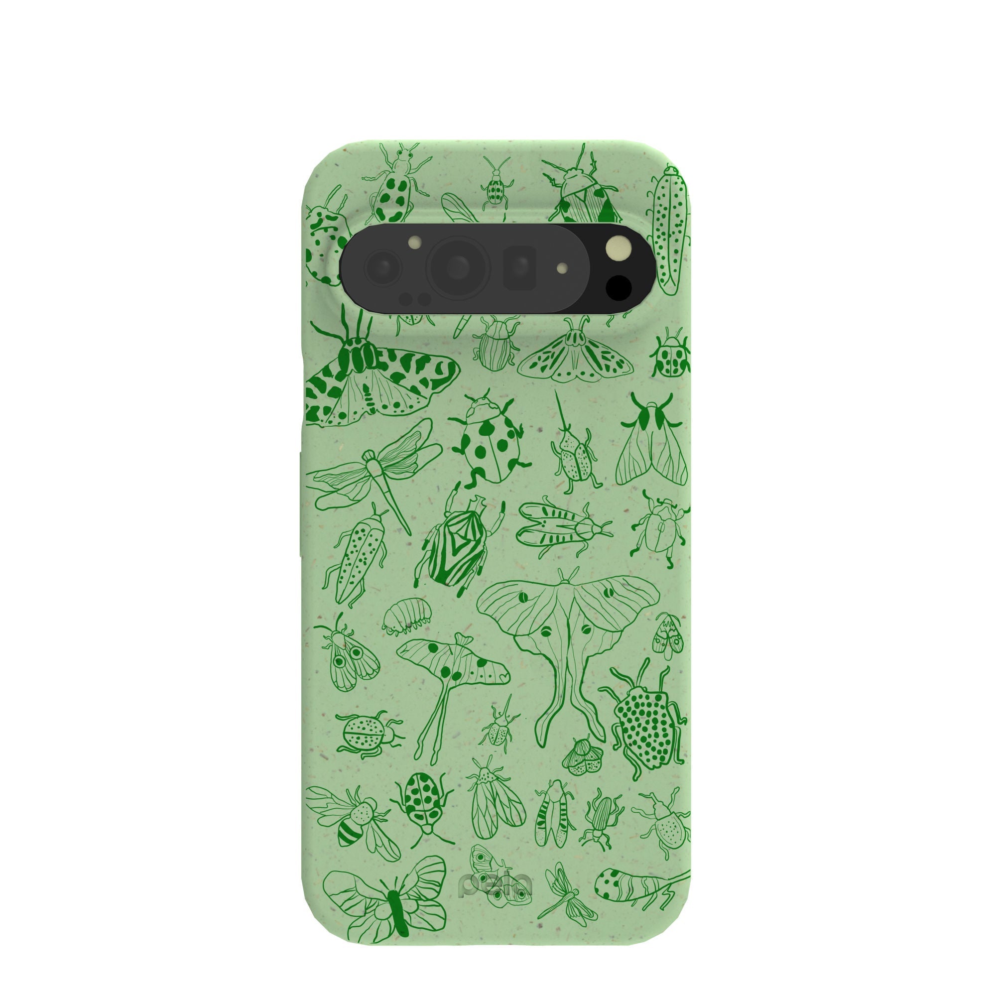 Sage Green Linear Entomology Google Pixel 9 Pro XL Case Refurbished - Pela Case refurbished available on Cerqular