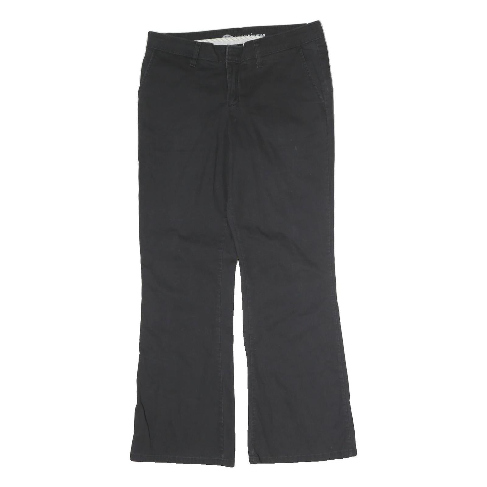 DICKIES Womens Black Cotton Regular Fit Straight Leg Trousers W30 L28 Workwear Refurbished - N/A refurbished available on Cerqular