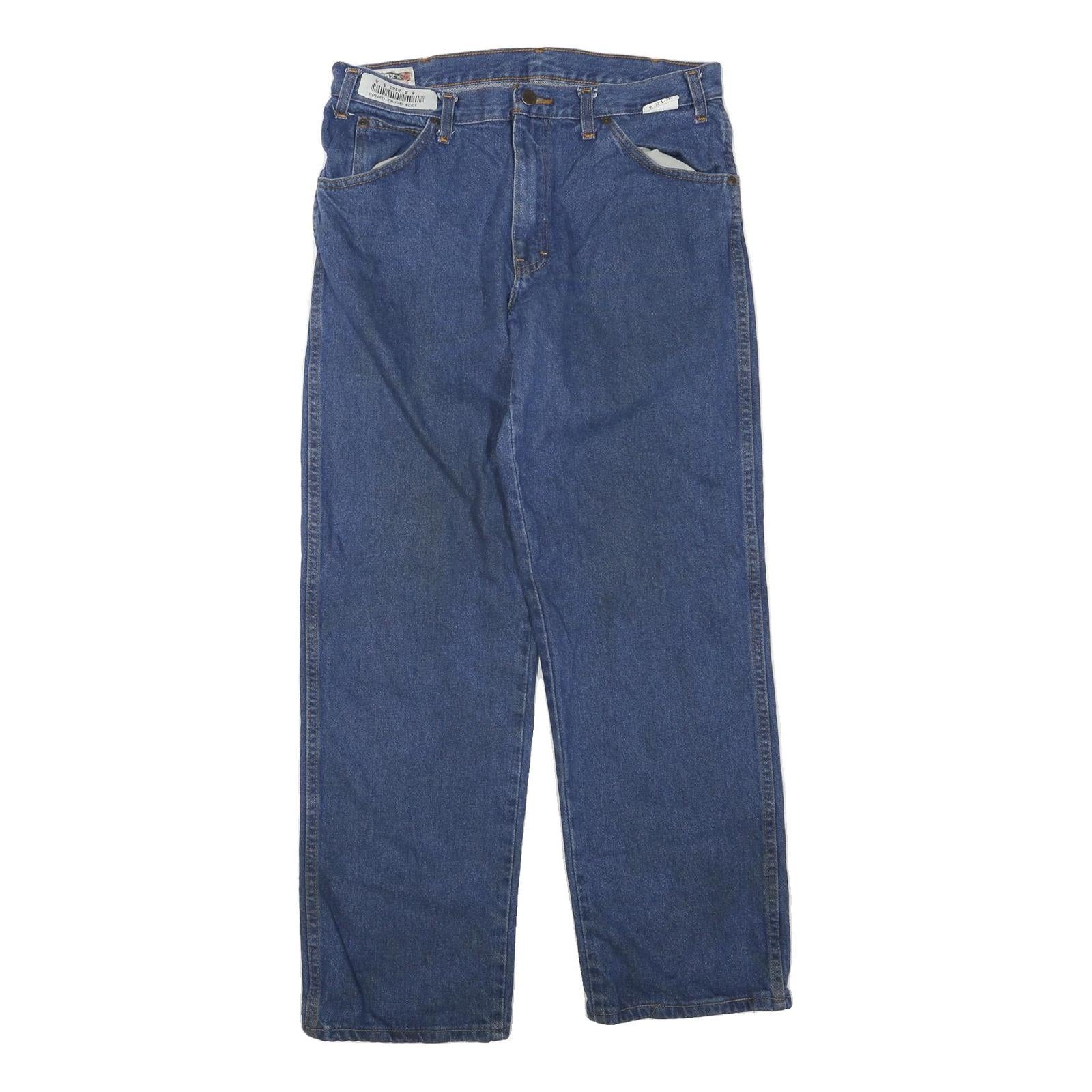 DICKIES Mens Blue Regular Fit Straight Leg Denim W32 L29 Zip Jeans Workwear Refurbished - N/A refurbished available on Cerqular