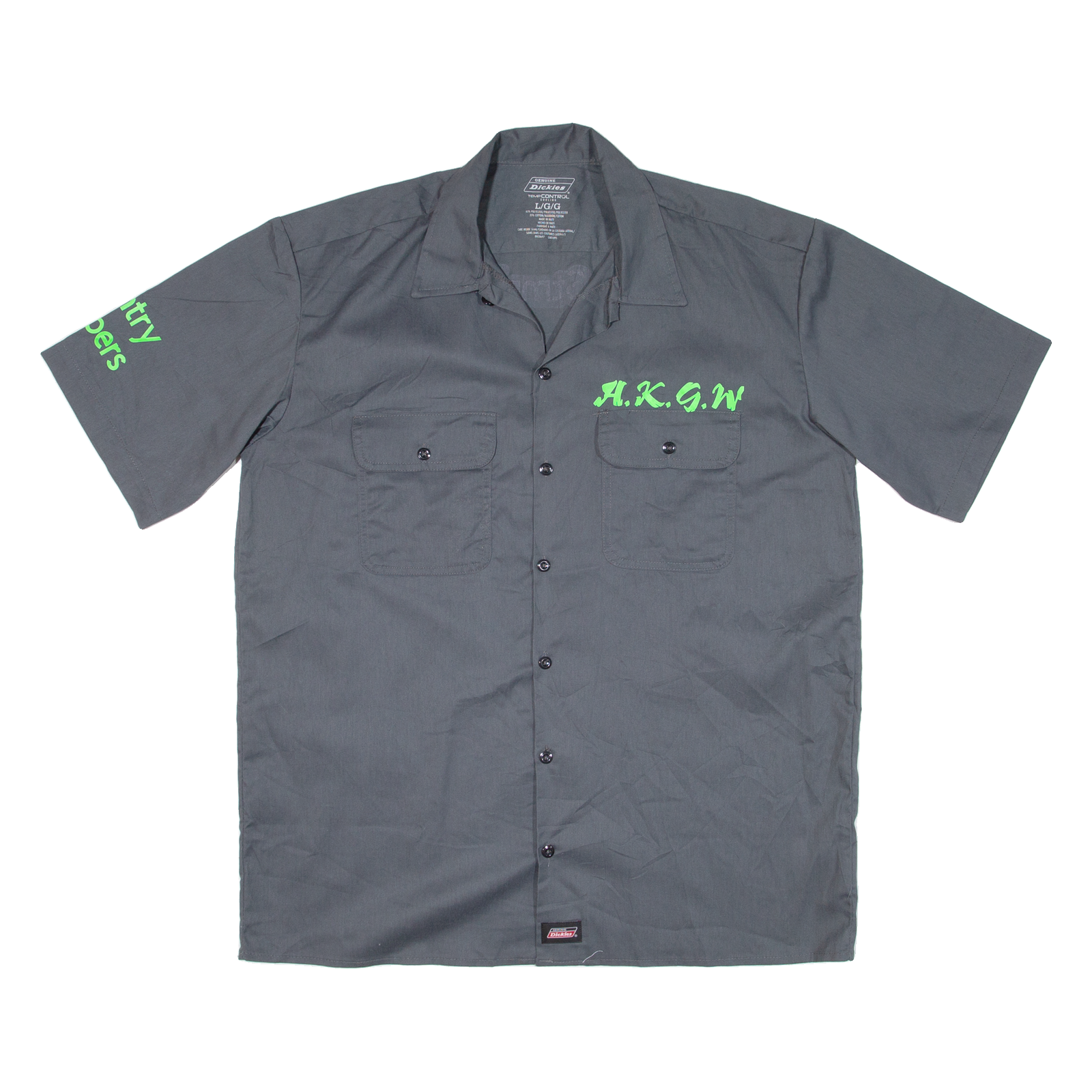 DICKIES Mens Worker Shirt Grey L Refurbished - N/A refurbished available on Cerqular