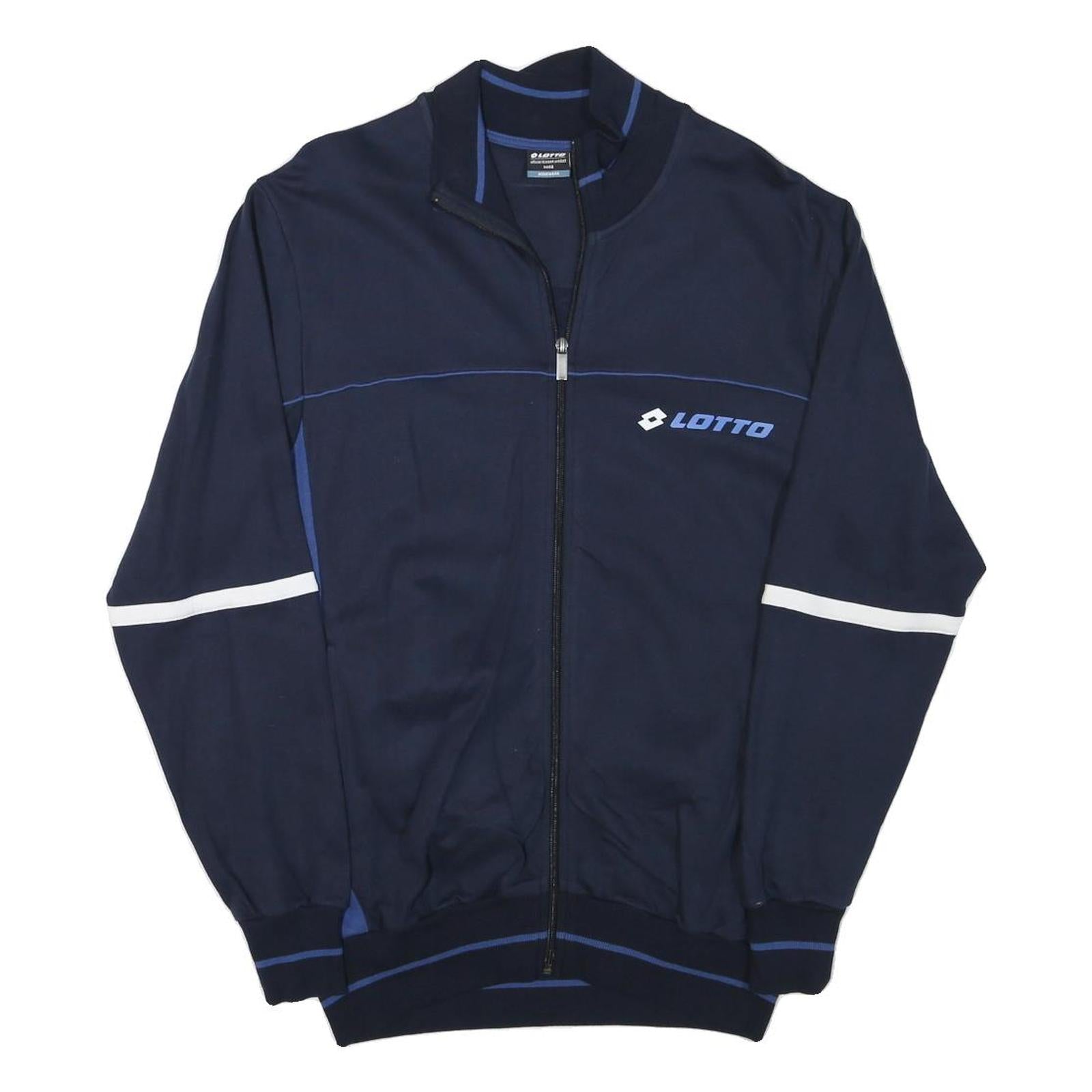 Buy LOTTO Mens Navy Blue Track Jacket M Cotton Blend Zip Athletic Sportswear Refurbished - $41.59 LOTTO Mens Navy Blue Track Jacket M Cotton Blend Zip Athletic Sportswear Refurbished - N/A refurbished available on Cerqular