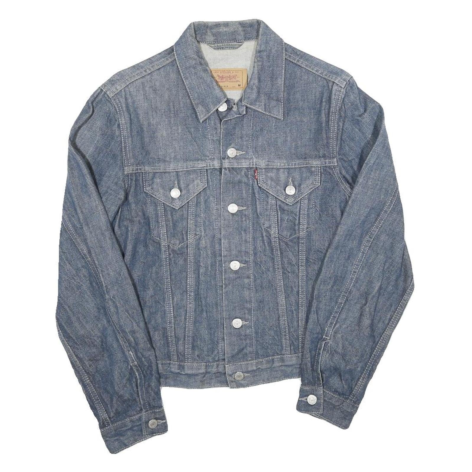 Buy LEVI'S Womens Blue Denim Jacket M Cotton Classic Button Casual Lightweight Refurbished - $61.09 LEVI'S Womens Blue Denim Jacket M Cotton Classic Button Casual Lightweight Refurbished - N/A refurbished available on Cerqular
