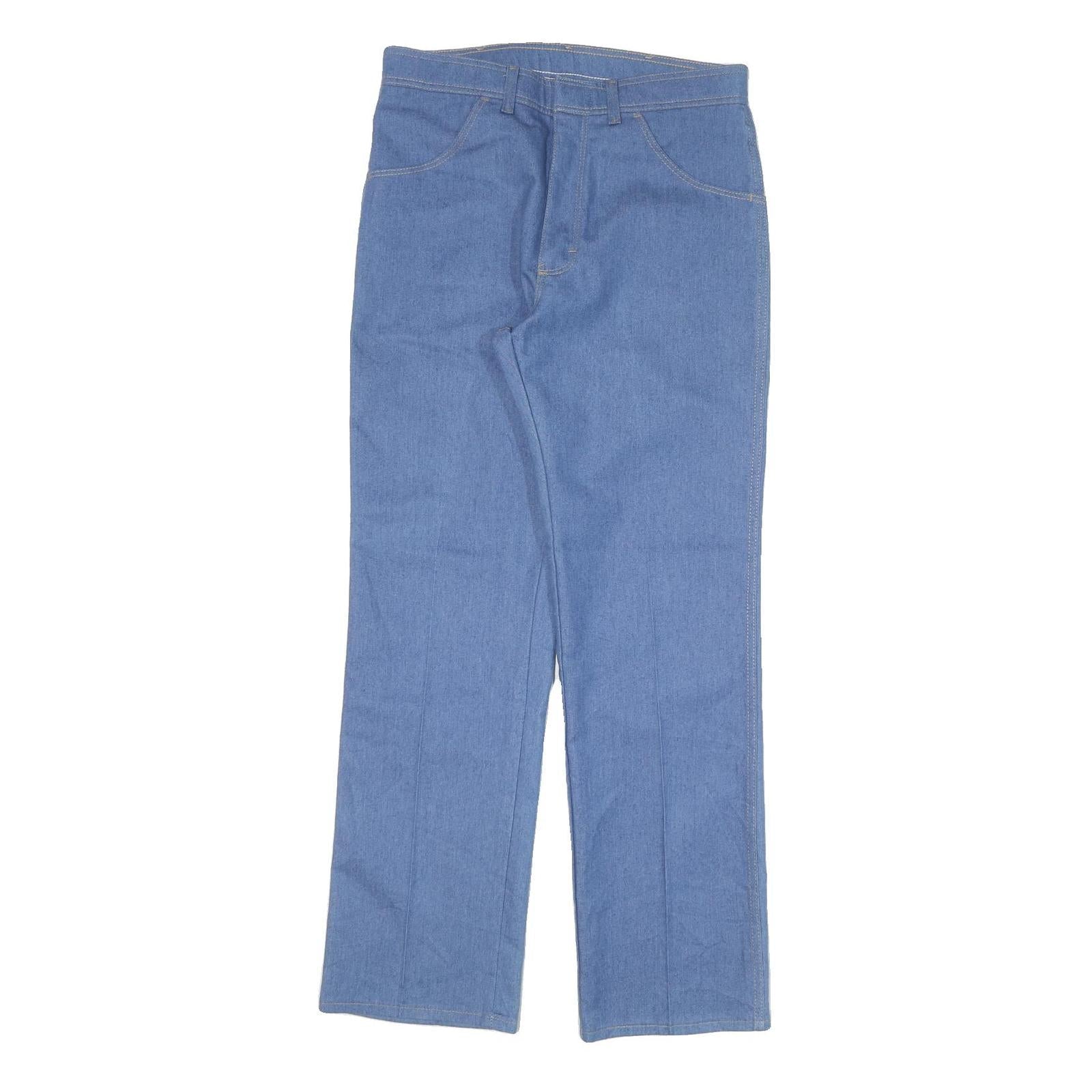 WRANGLER Mens Jeans Blue Regular Straight Denim Light W32 L32 Zip Cotton Blend Refurbished - N/A refurbished available on Cerqular