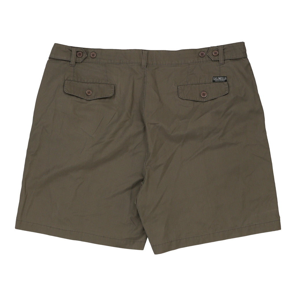 Salinello Shorts - 42W 7L Khaki Cotton Refurbished - Thrifted (note: this is a term often used to describe second- refurbished available on Cerqular
