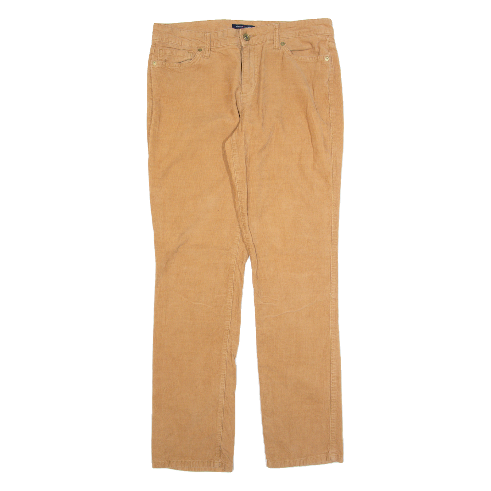 TOMMY HILFIGER Womens Corduroy Trousers Beige Slim Straight W30 L30 Refurbished - N/A refurbished available on Cerqular