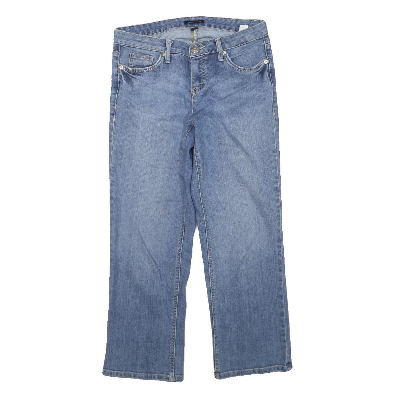 TOMMY HILFIGER Womens Jeans Blue Regular Straight Denim Medium W28 L25 Classic Refurbished - N/A refurbished available on Cerqular