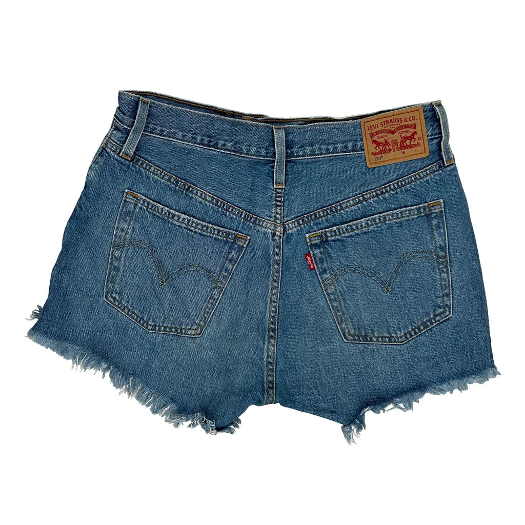 Buy Levis Denim Shorts - 30W UK 10 Blue Cotton Refurbished - $26.79 Levis Denim Shorts - 30W UK 10 Blue Cotton Refurbished - Thrifted (note: this is a term often used to describe second- refurbished available on Cerqular