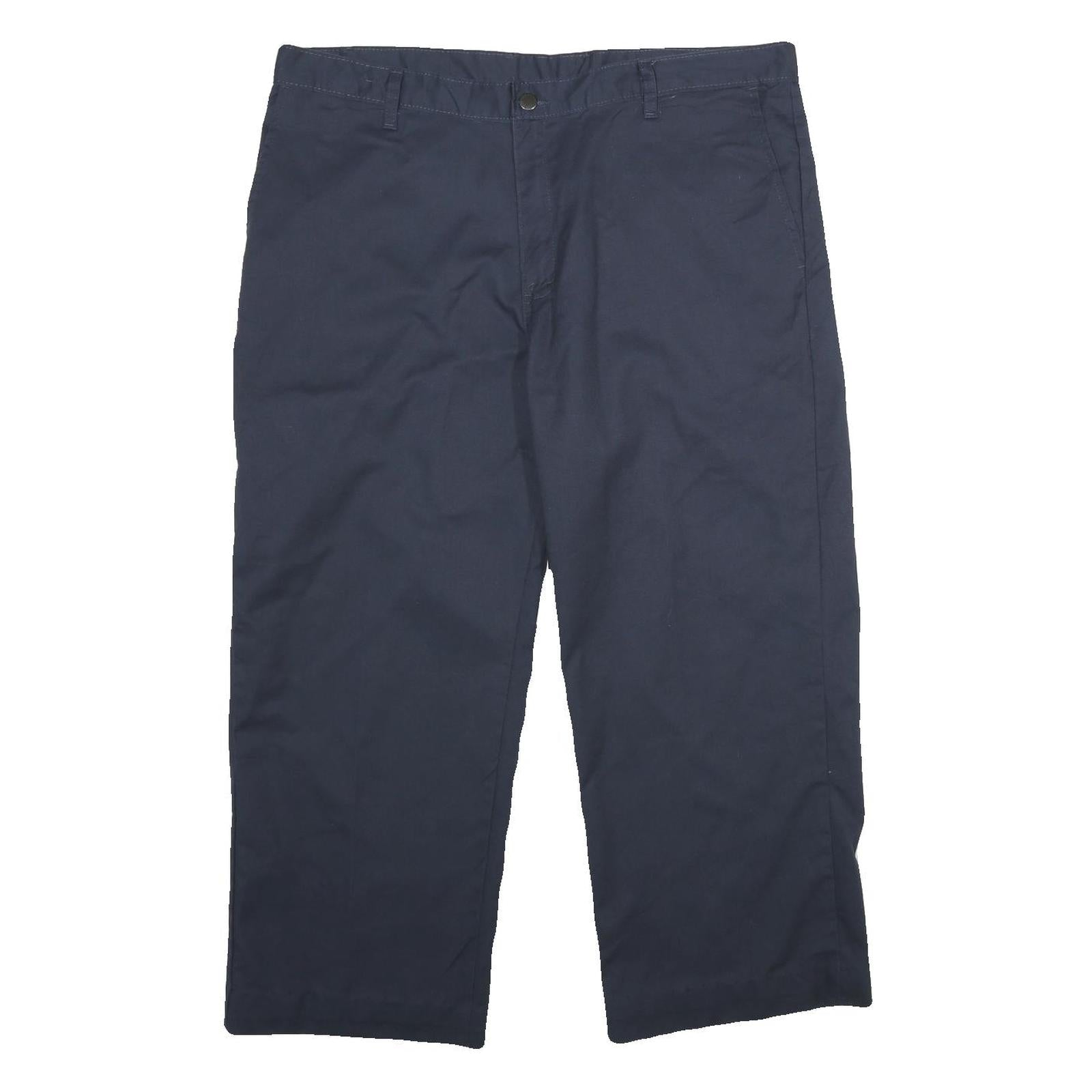 DICKIES Mens Regular Fit Navy Blue Polyester Blend Zip Trousers W38 L26 Workwear Refurbished - N/A refurbished available on Cerqular