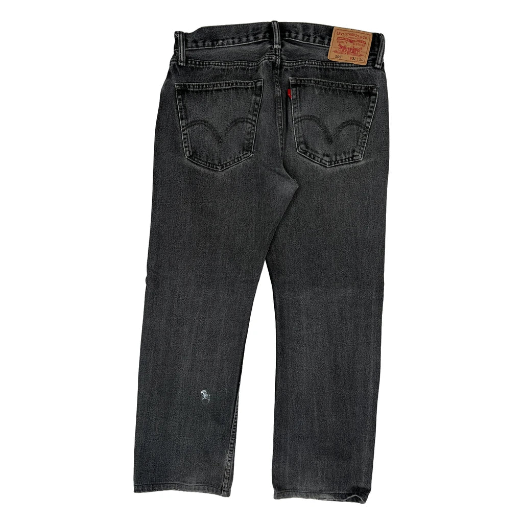 Levis Jeans - 32W 30L Grey Cotton Refurbished - Thrifted (note: this is a term often used to describe second- refurbished available on Cerqular