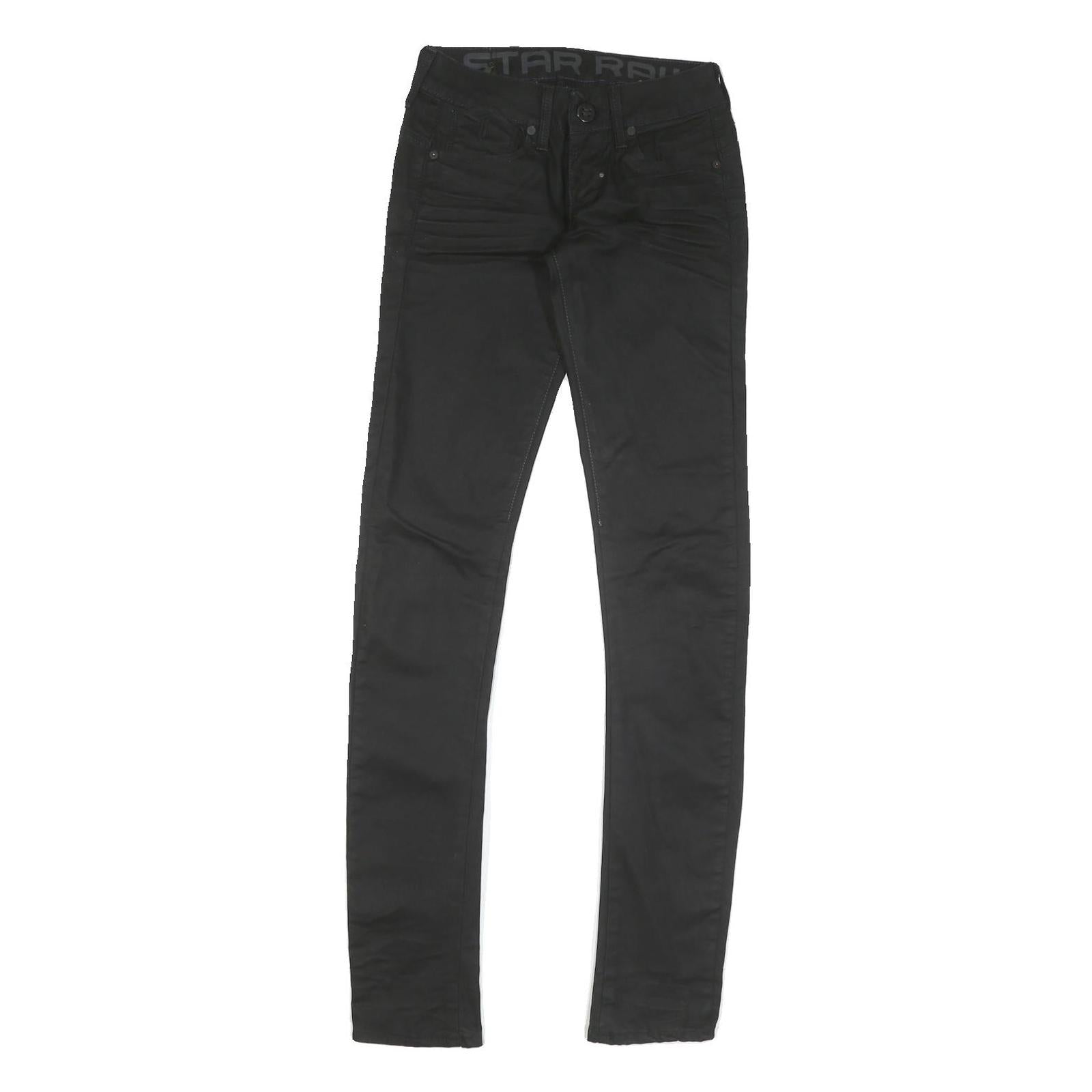 G-STAR Womens Jeans Black Regular Skinny Denim Medium W26 L34 Stylish Zip Refurbished - N/A refurbished available on Cerqular