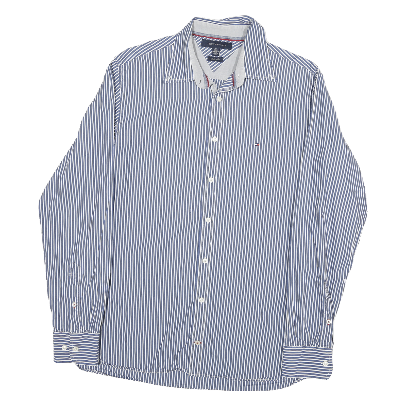 Buy TOMMY HILFIGER Mens Blue & White Striped Shirt M Cotton Blend Classic Refurbished - $31.19 TOMMY HILFIGER Mens Blue & White Striped Shirt M Cotton Blend Classic Refurbished - N/A refurbished available on Cerqular