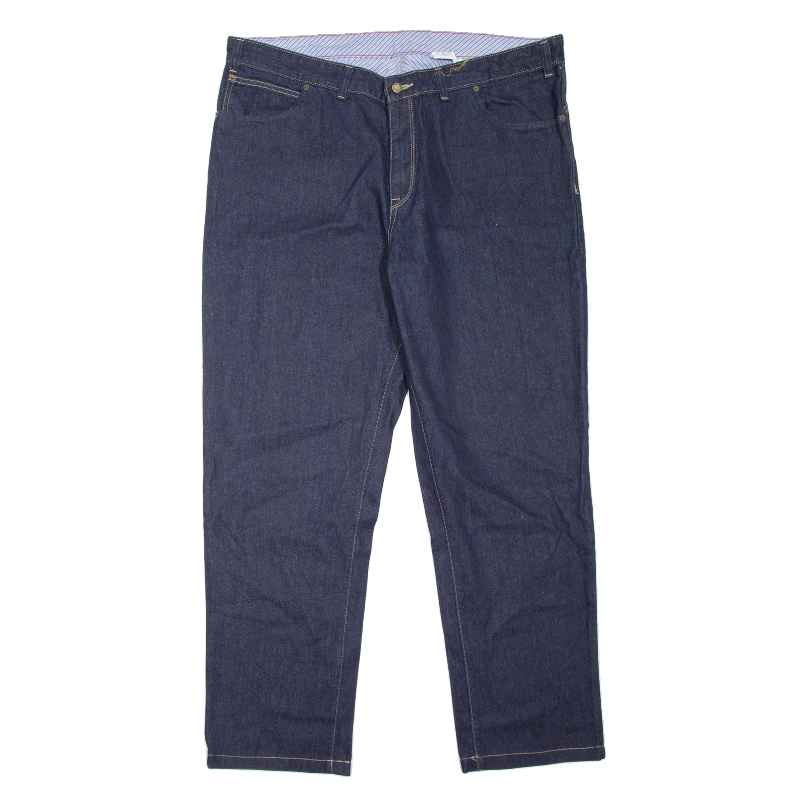 TRACK Mens Jeans Blue Regular Tapered W42 L32 Refurbished - N/A refurbished available on Cerqular