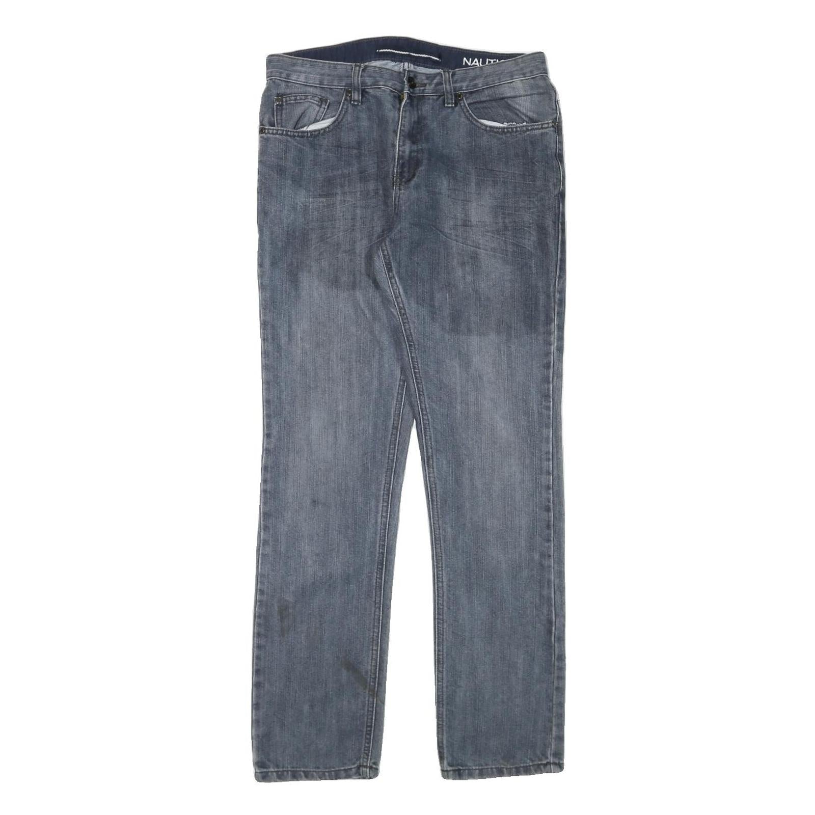 NAUTICA Womens Regular Fit Blue Denim Jeans W30 L29 Cotton Blend Zip Pockets Refurbished - N/A refurbished available on Cerqular