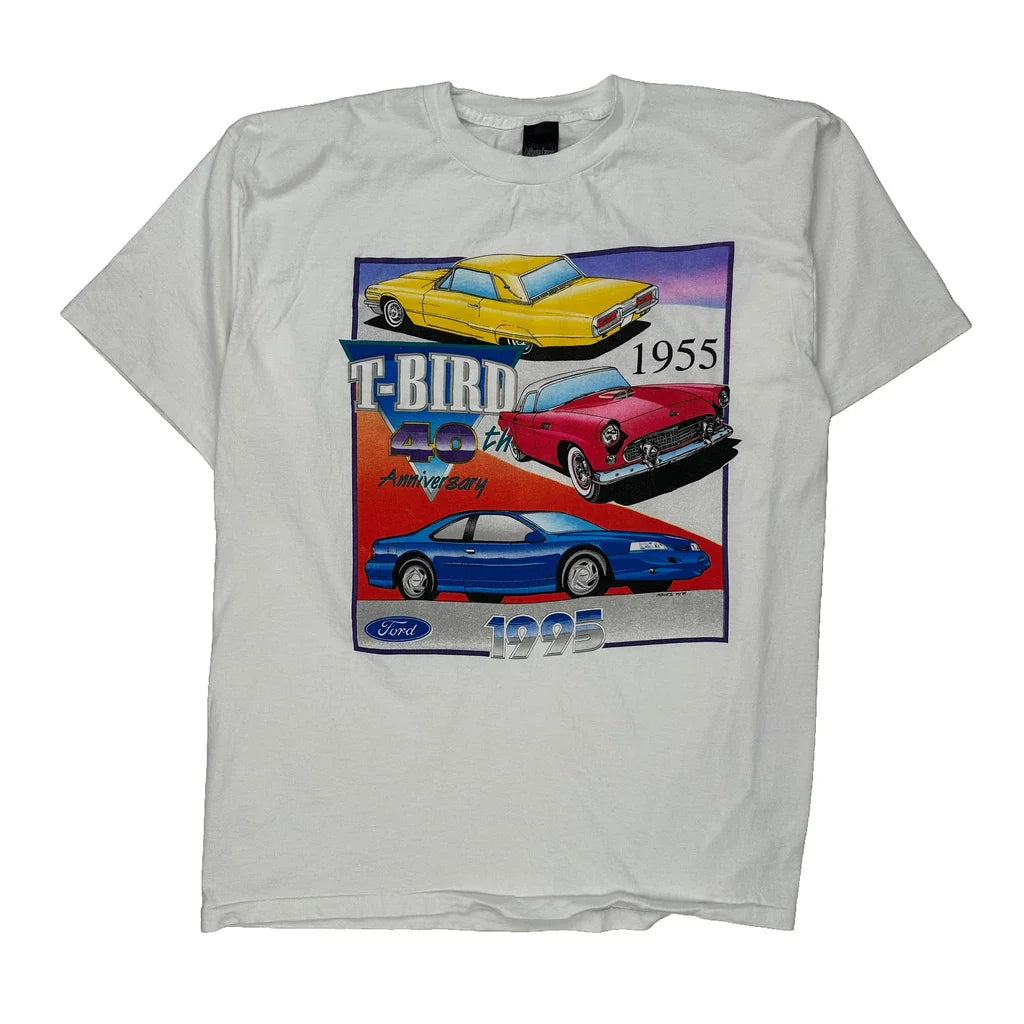 Ford Thunderbird 40Th Anniversary Unbranded Graphic T-Shirt - XL Multicoloured Cotton Refurbished - Thrifted (note: this is a term often used to describe second- refurbished available on Cerqular