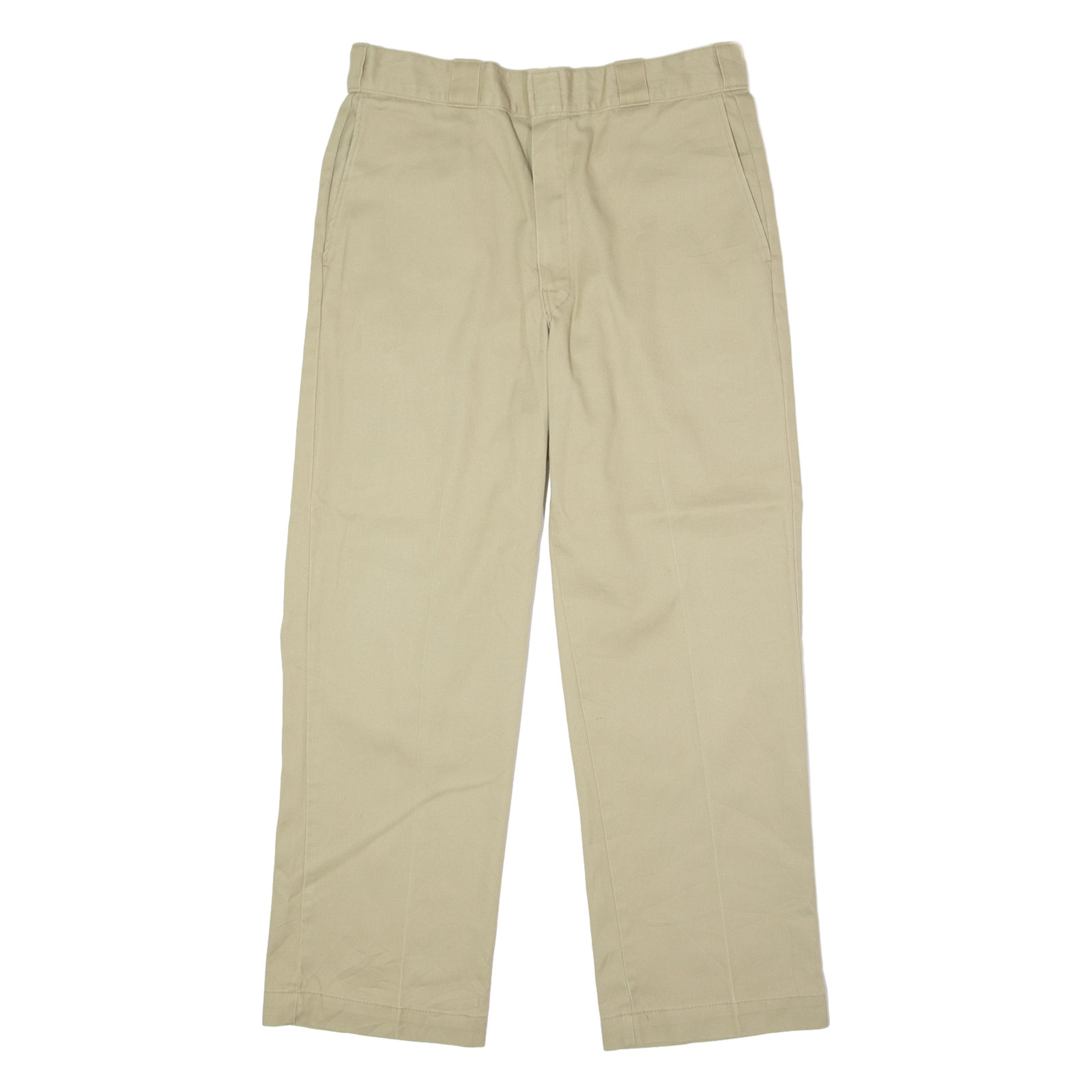 DICKIES Workwear Mens Twill Trousers Beige Slim Straight W34 L29 Refurbished - N/A refurbished available on Cerqular