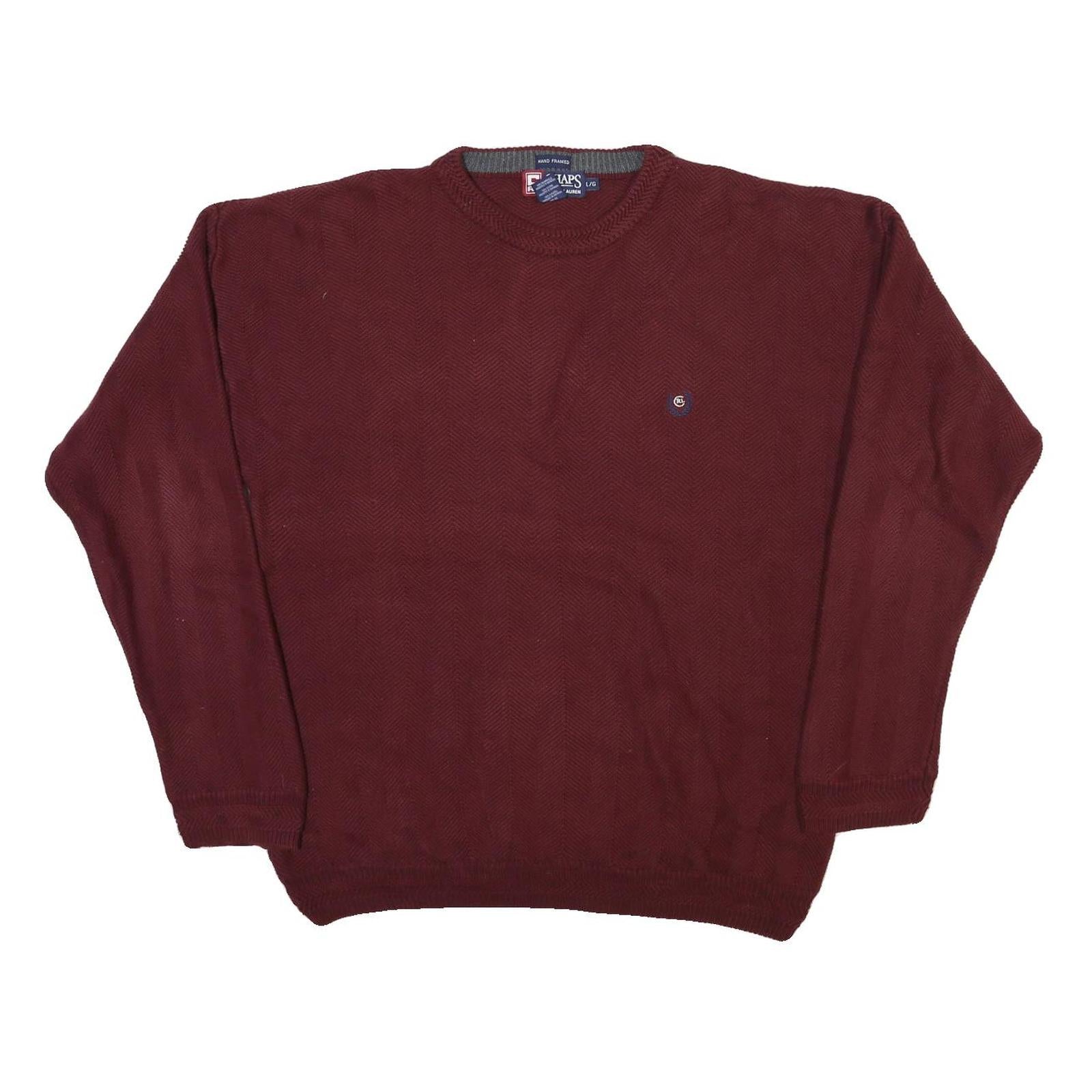 Buy CHAPS RALPH LAUREN Mens Maroon Plain Crew Neck Basic Knit L Cotton Blend Jumper Refurbished - $41.59 CHAPS RALPH LAUREN Mens Maroon Plain Crew Neck Basic Knit L Cotton Blend Jumper Refurbished - N/A refurbished available on Cerqular