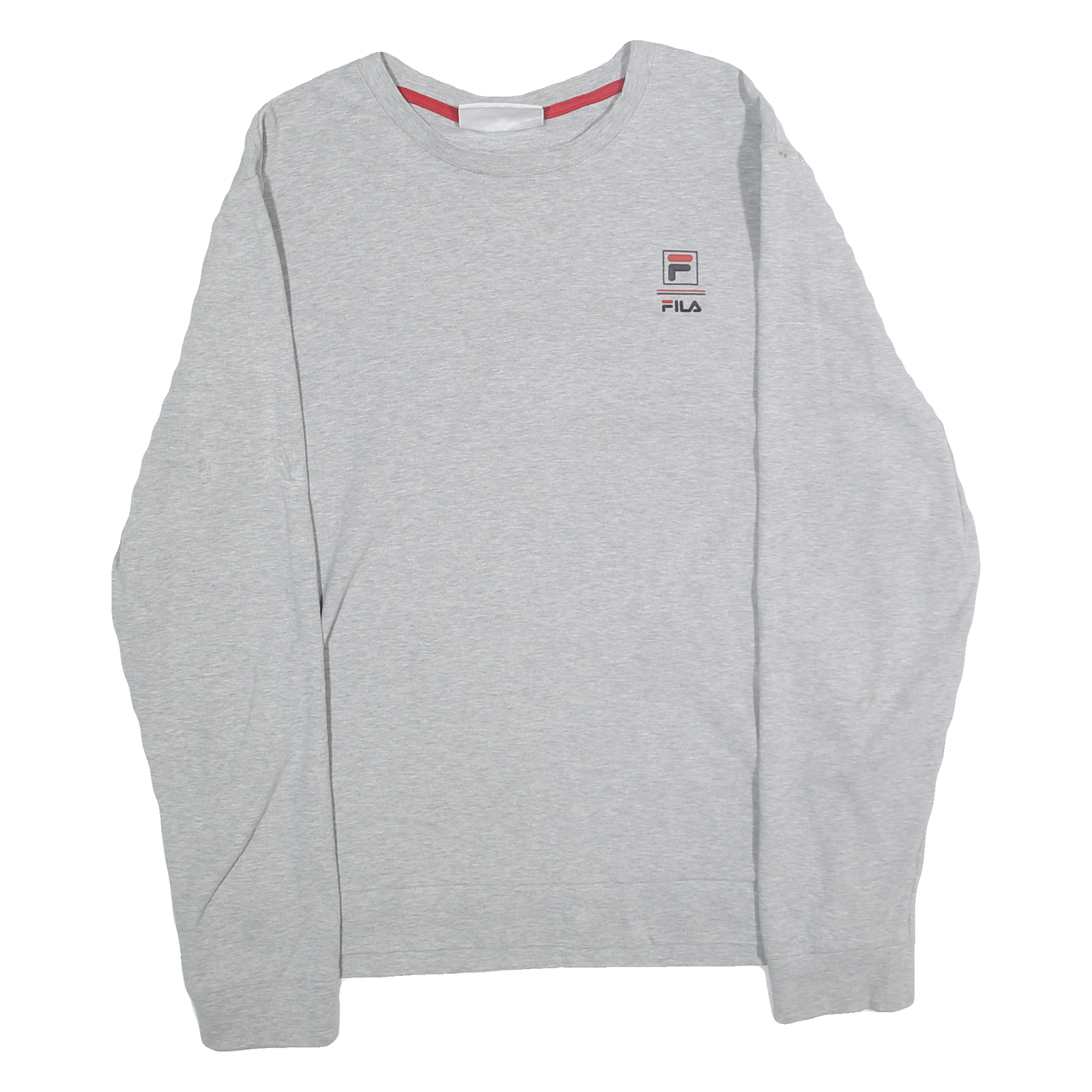 FILA Mens Grey Sweatshirt Crew Neck M Cotton Blend Pullover Logo Graphic Refurbished - N/A refurbished available on Cerqular