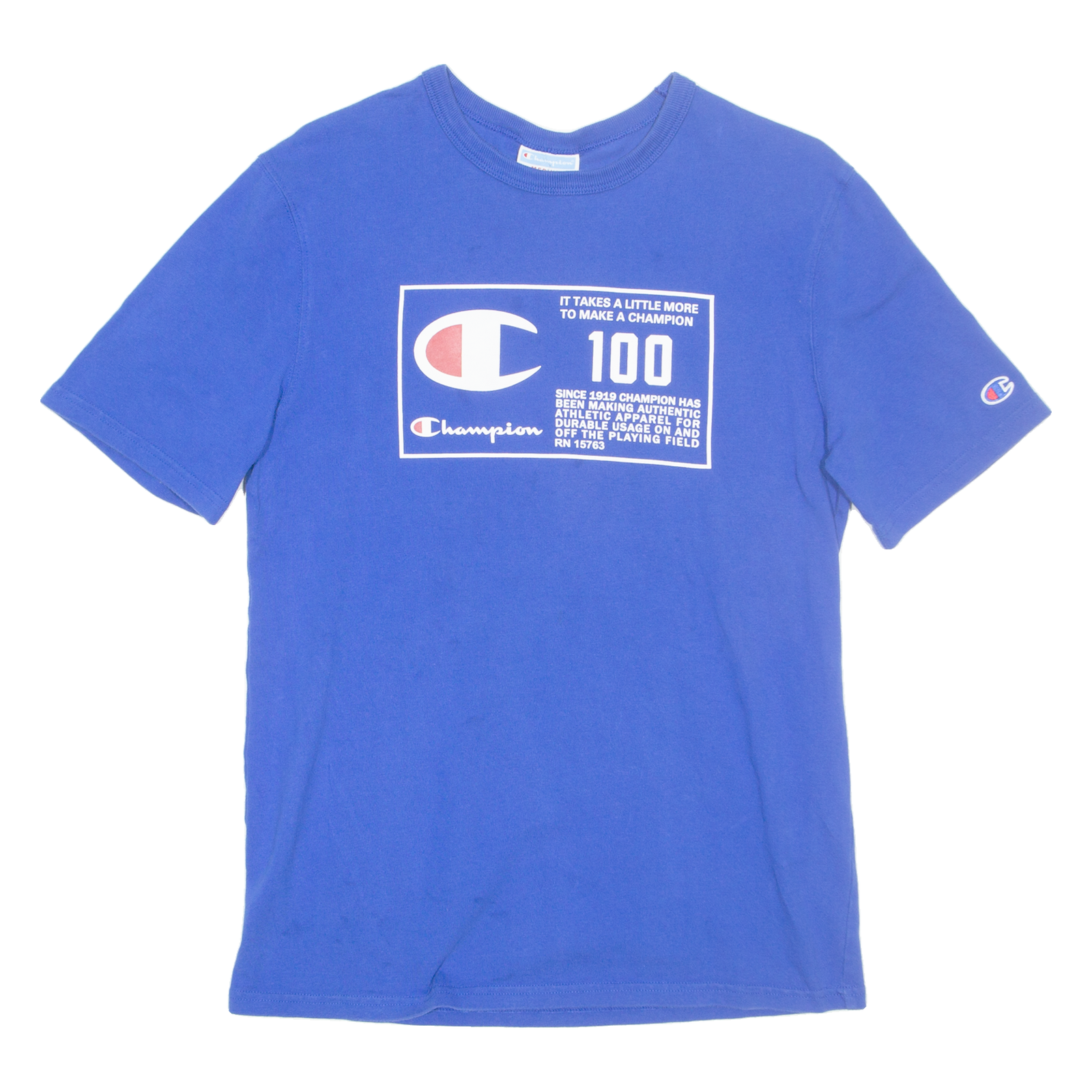 CHAMPION Mens T-Shirt Blue M Refurbished - N/A refurbished available on Cerqular