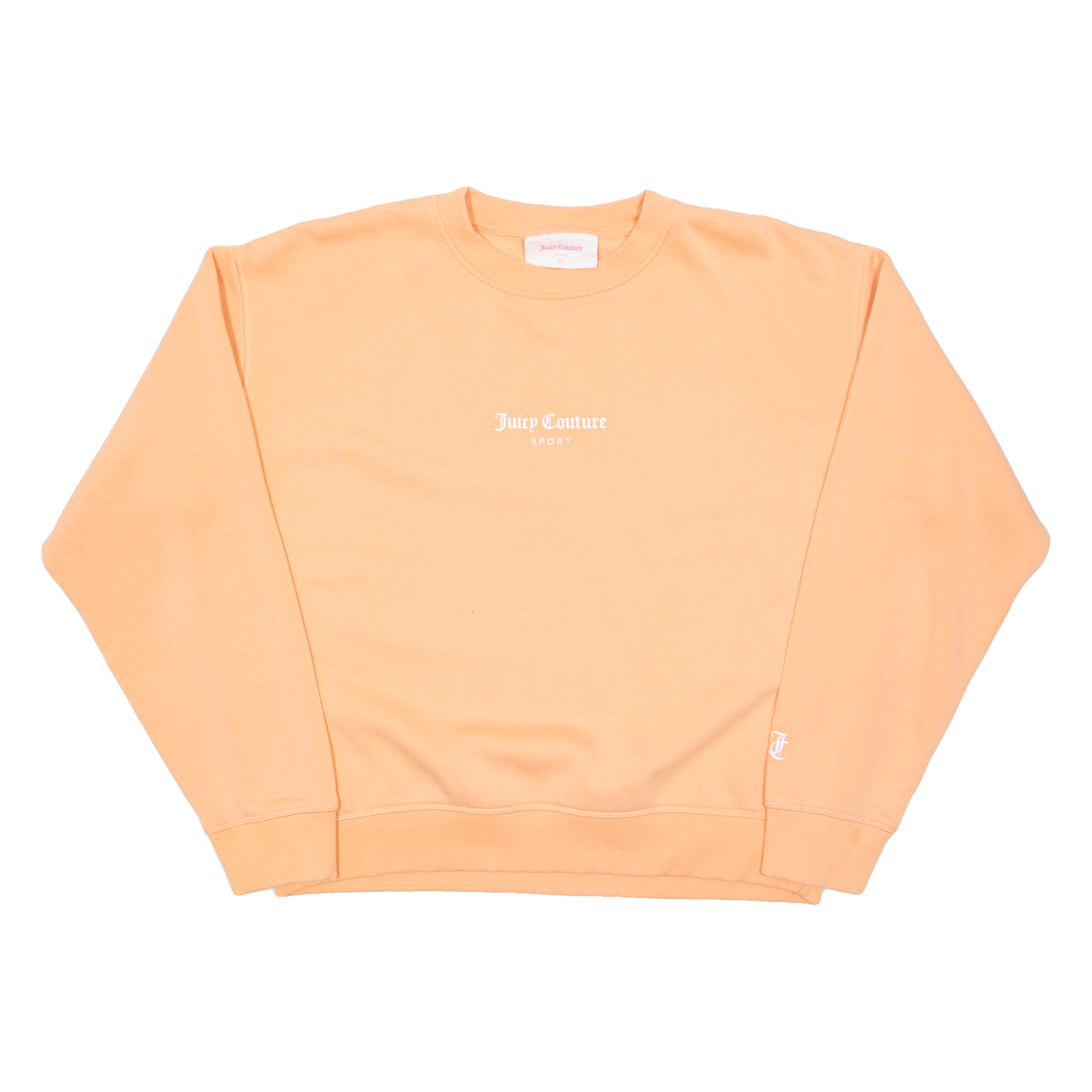 JUICY COUTURE Womens Sweatshirt Orange XL Refurbished - N/A refurbished available on Cerqular
