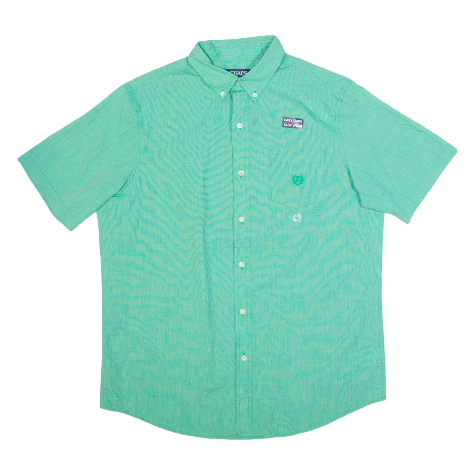 CHAPS Mens Plain Shirt Green L Refurbished - N/A refurbished available on Cerqular