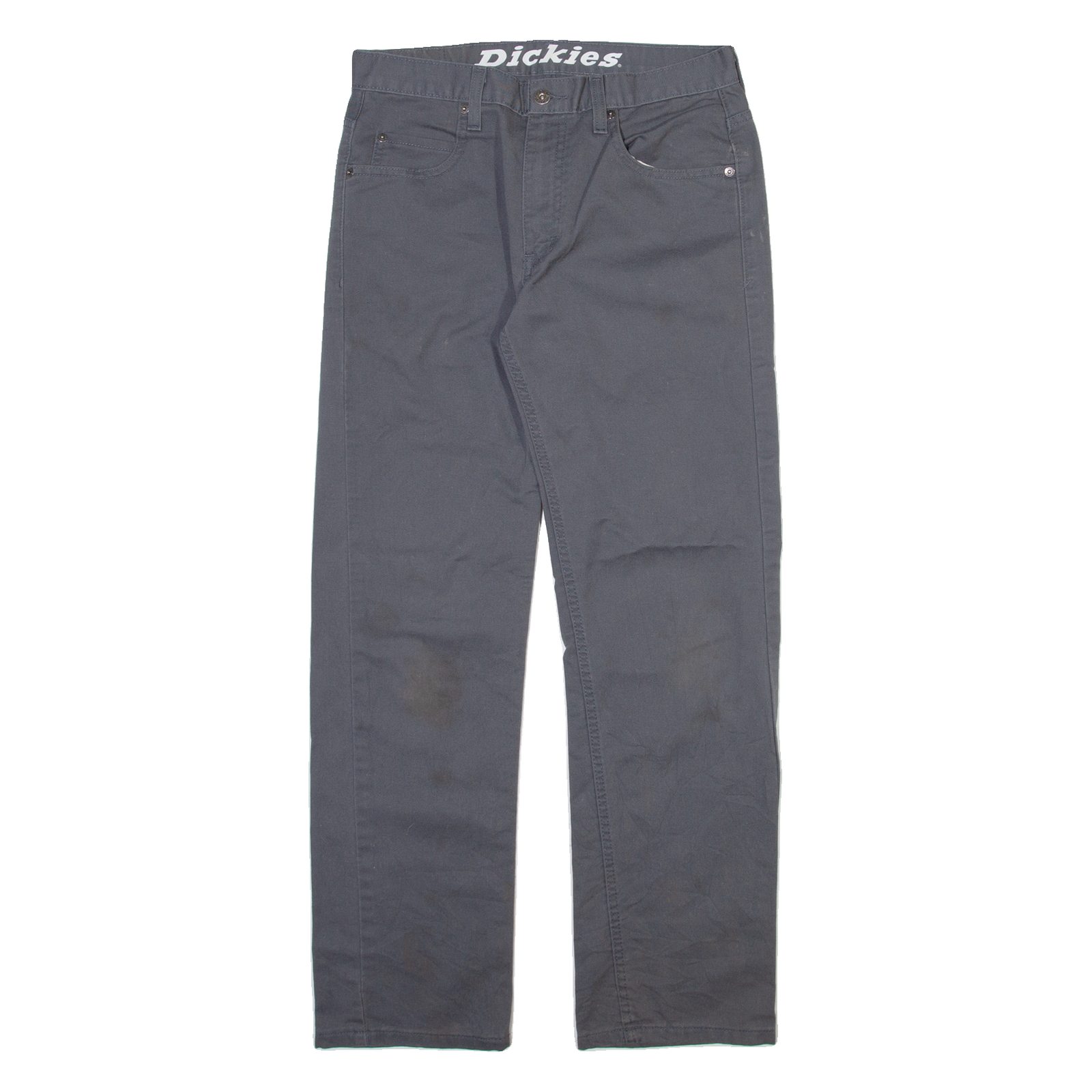 DICKIES Mens Trousers Grey Regular Straight W30 L30 Refurbished - N/A refurbished available on Cerqular
