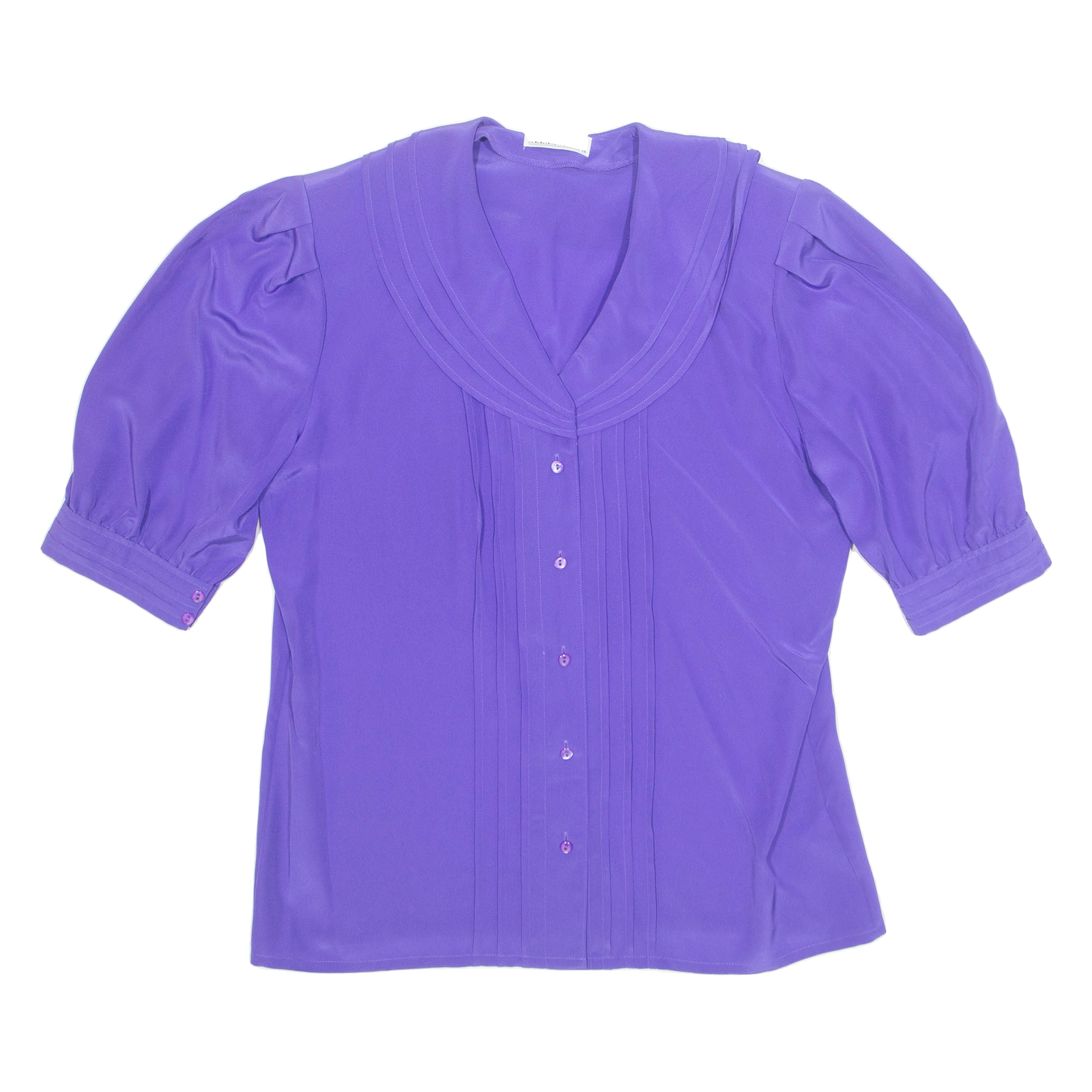 Womens Blouse Purple V-Neck M Refurbished - N/A refurbished available on Cerqular