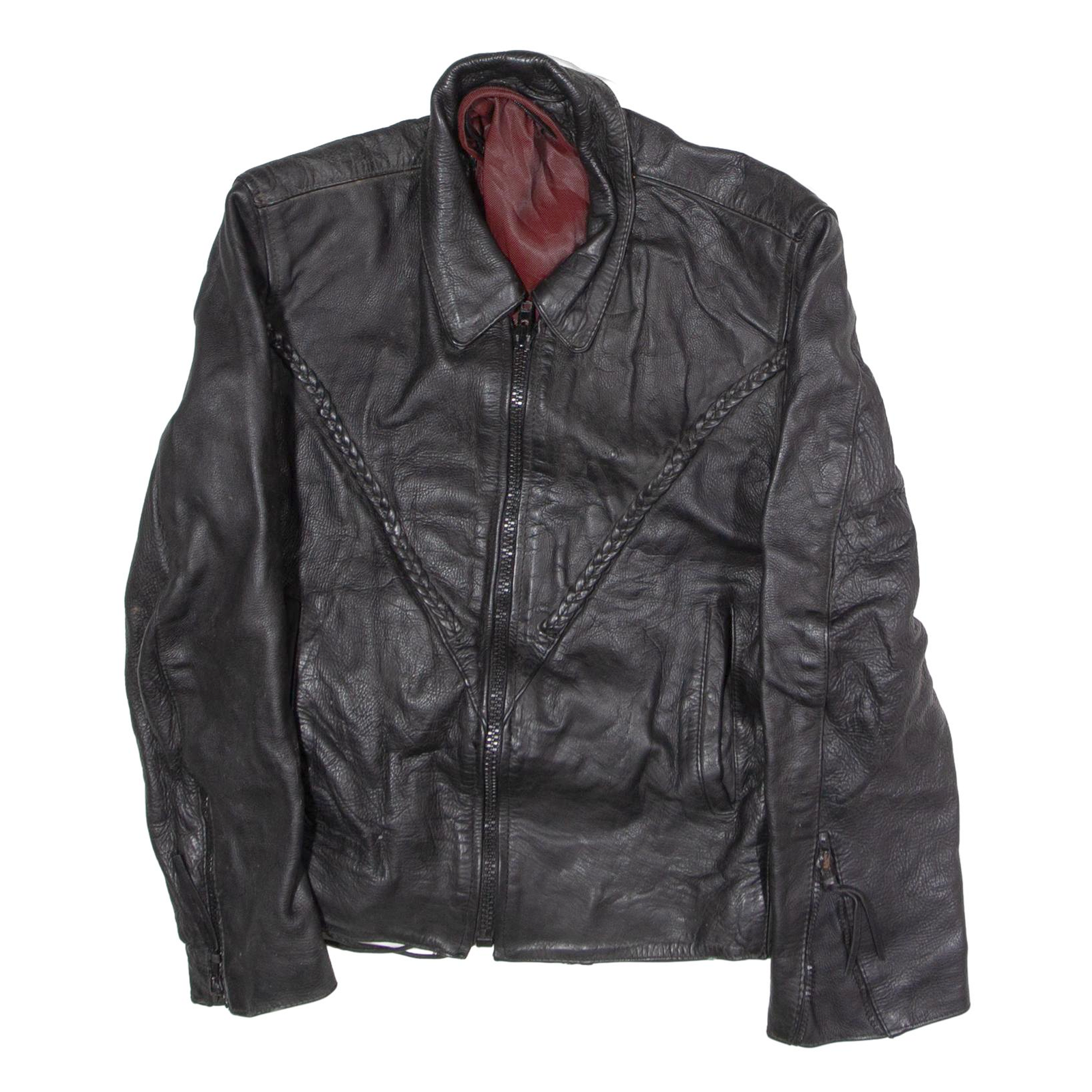 JAMINI LEATHER Womens Jacket Black Leather 80s S Refurbished - N/A refurbished available on Cerqular