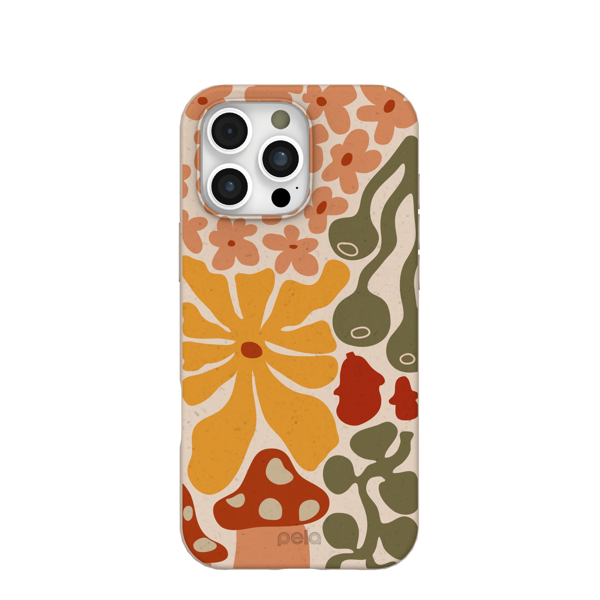 Seashell Fall Flourish iPhone 16 Pro Max Case Refurbished - Pela Case refurbished available on Cerqular