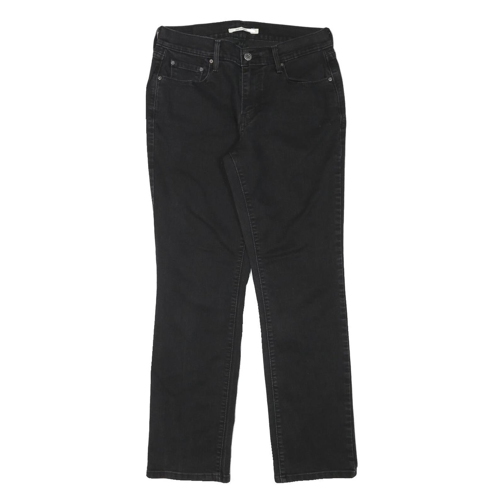 LEVI'S Womens 505 Regular Fit Straight Leg Denim Black W28 L27 Zip Cotton Blend Refurbished - N/A refurbished available on Cerqular