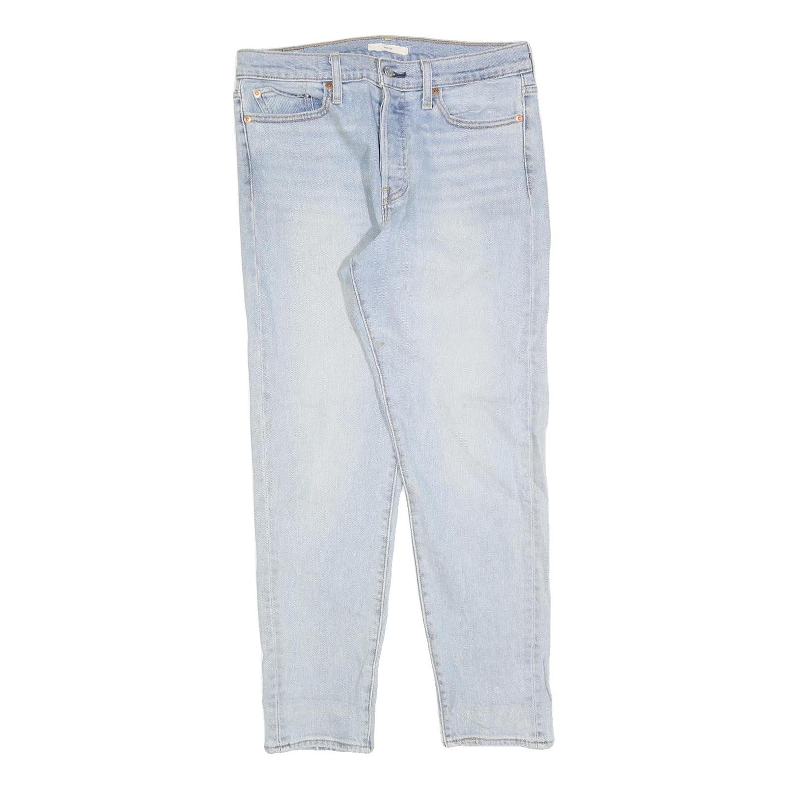 LEVI'S Womens Jeans Light Blue Slim Skinny Denim W29 L28 Cotton Blend Button Refurbished - N/A refurbished available on Cerqular
