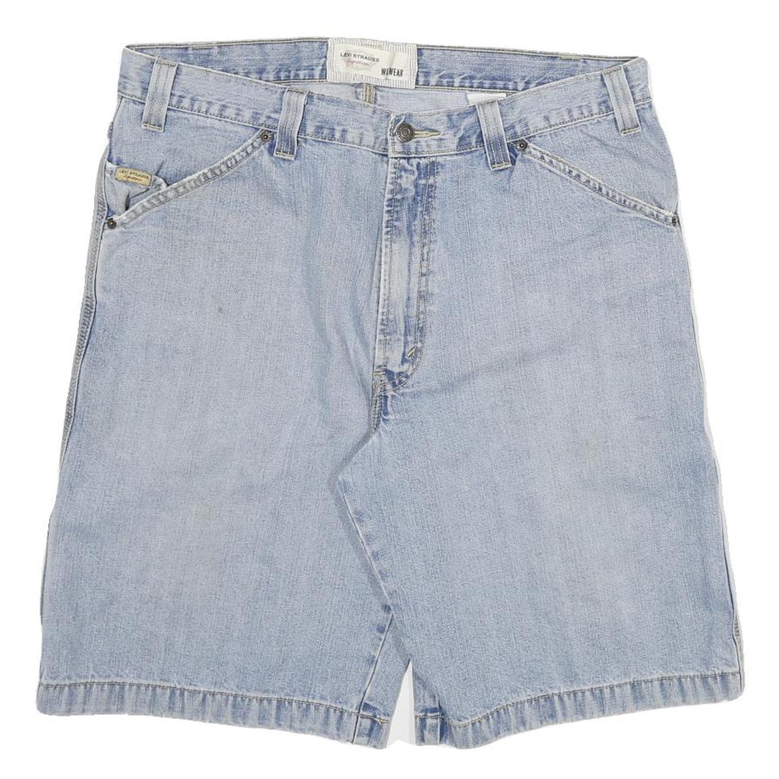 LEVI'S Mens Shorts Blue Denim Casual Relaxed 2XL W36 Refurbished - N/A refurbished available on Cerqular