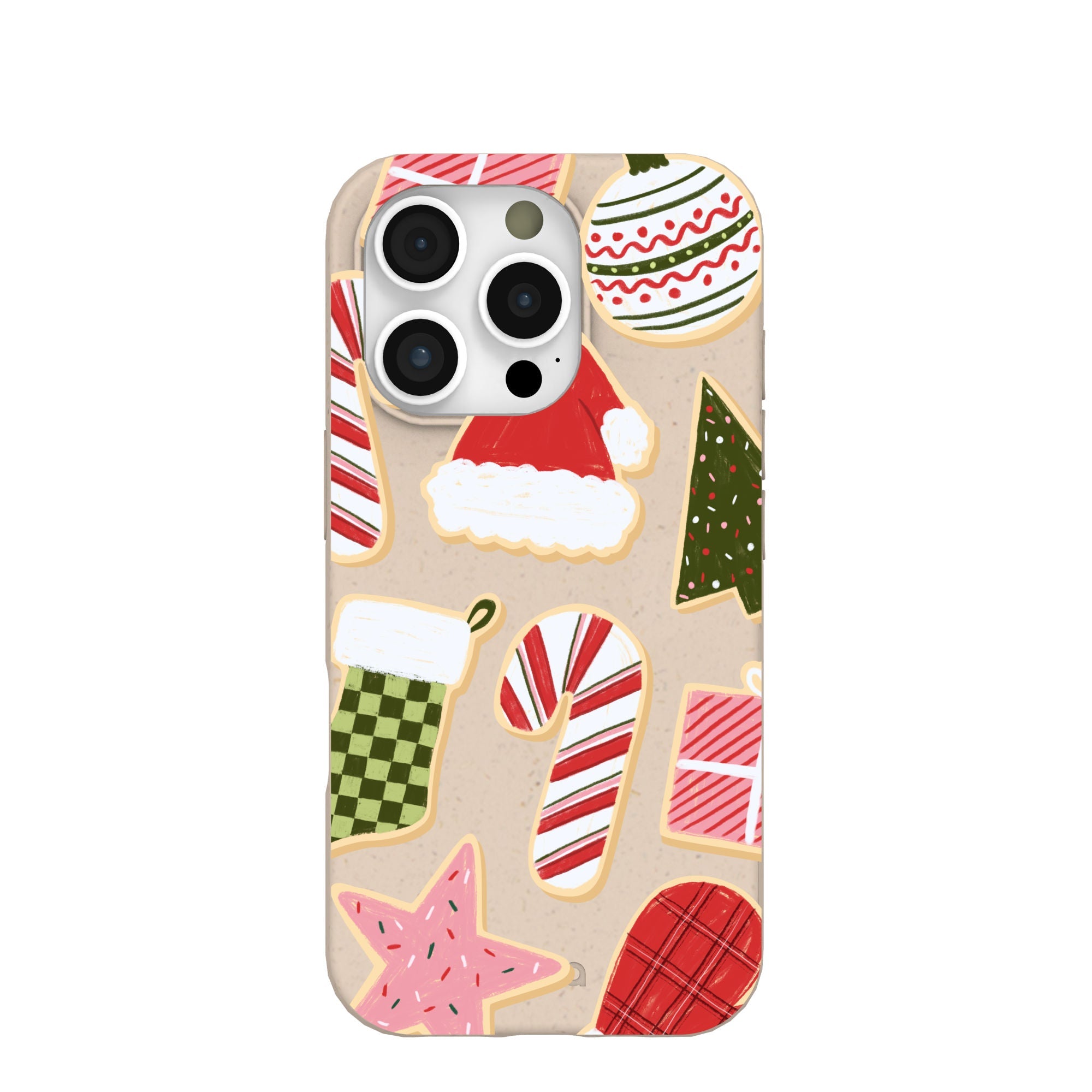 Seashell Festive Cookies iPhone 16 Pro Case Refurbished - Pela Case refurbished available on Cerqular