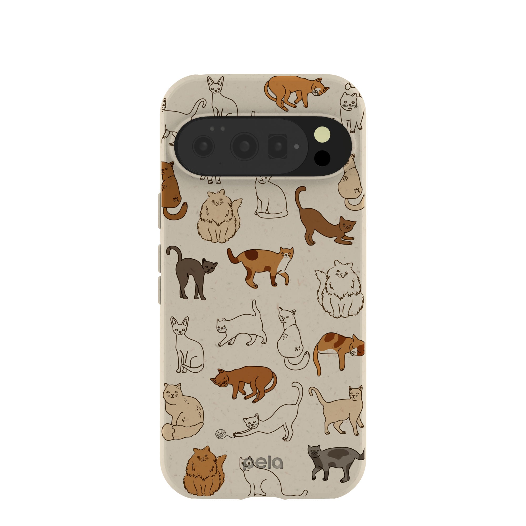 London Fog Kitty Cats Google Pixel 10/10 Pro Case | PixelSnap Compatibility: Without PixelSnap Refurbished - Pela Case refurbished available on Cerqular