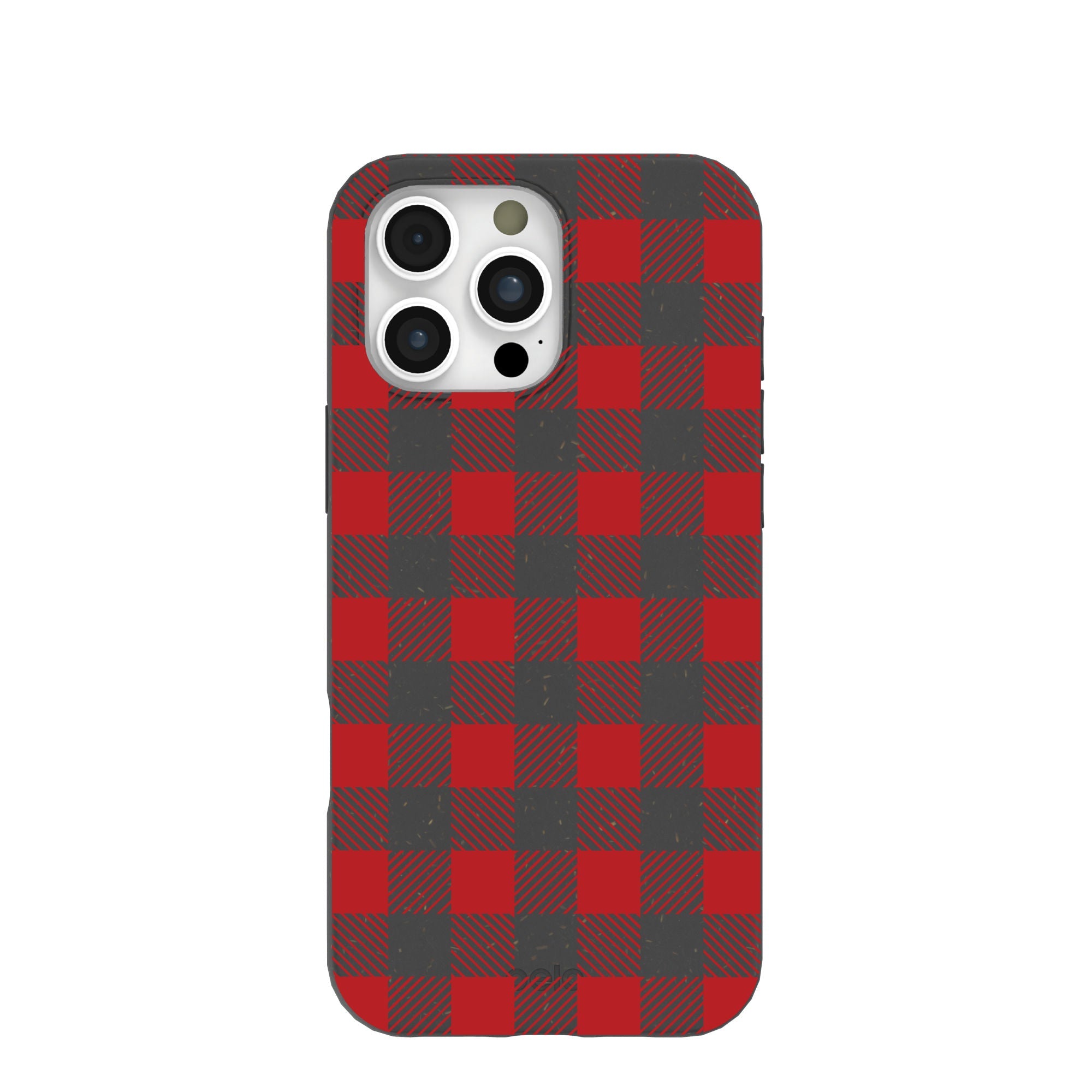 Black Flannel iPhone 16 Pro Max Case Refurbished - Pela Case refurbished available on Cerqular