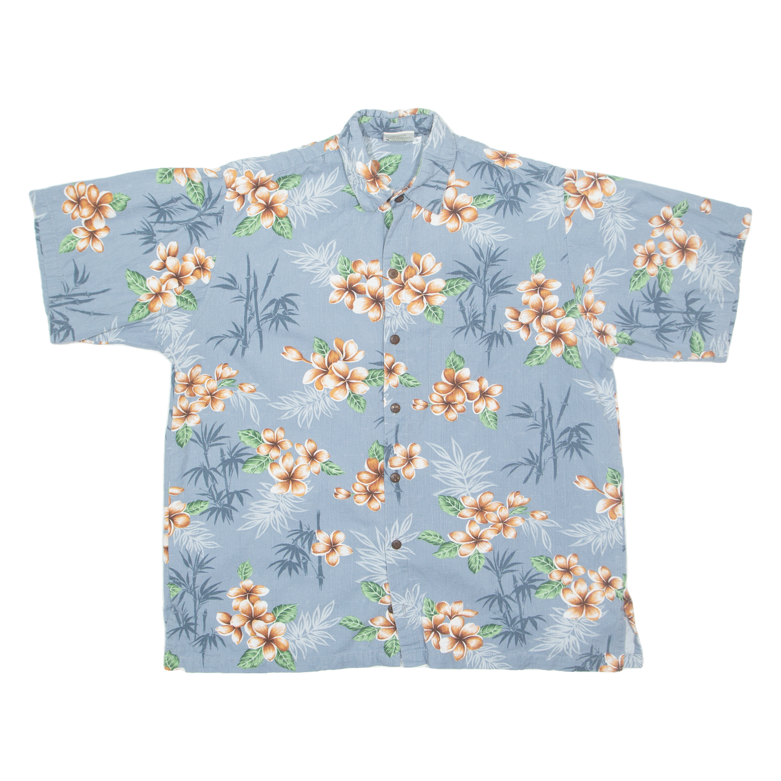 GO BAREFOOT Mens Hawaiian Shirt Blue Floral S Refurbished - N/A refurbished available on Cerqular