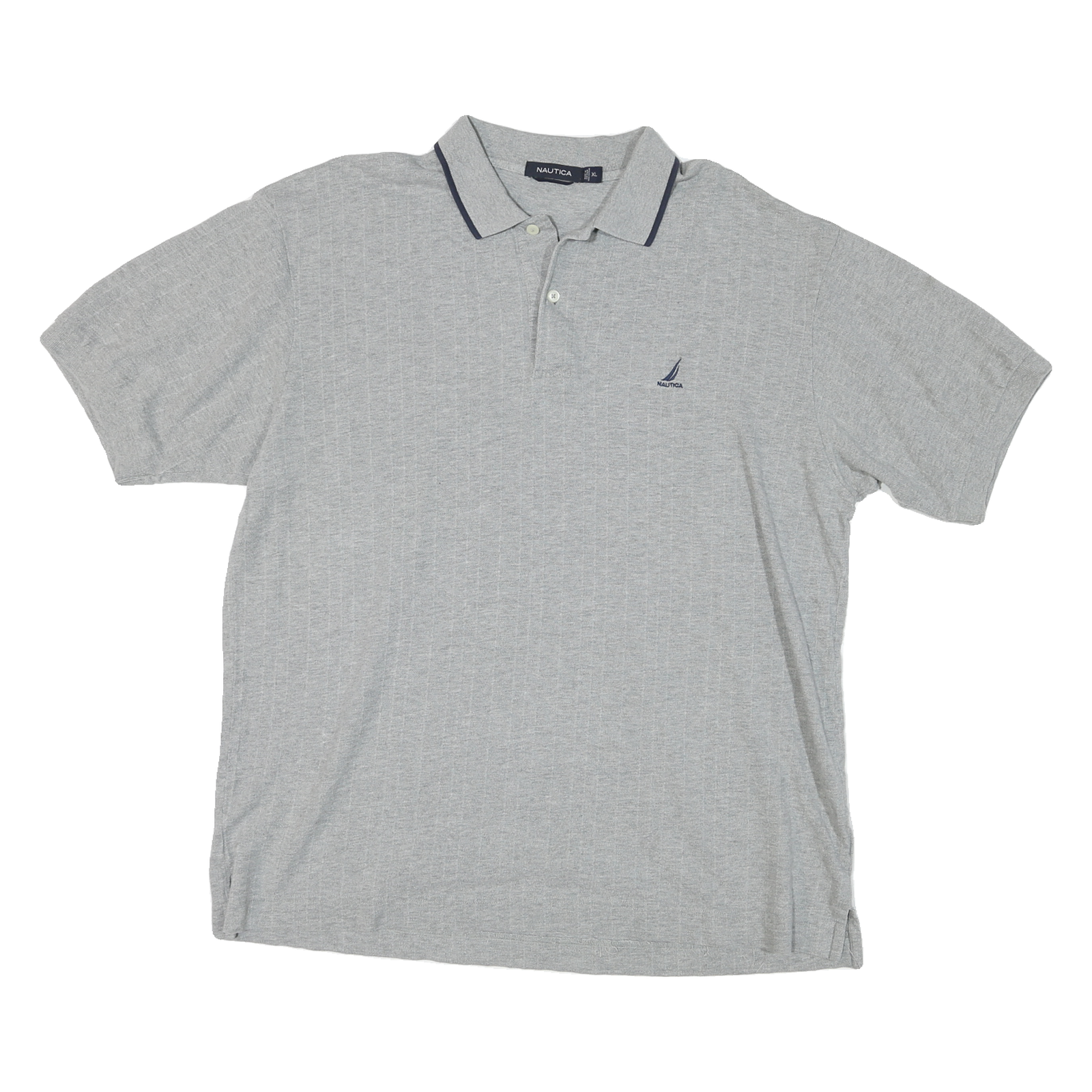 NAUTICA Mens Grey Polo Shirt XL Cotton Short Sleeve Plain Classic Fit Refurbished - N/A refurbished available on Cerqular