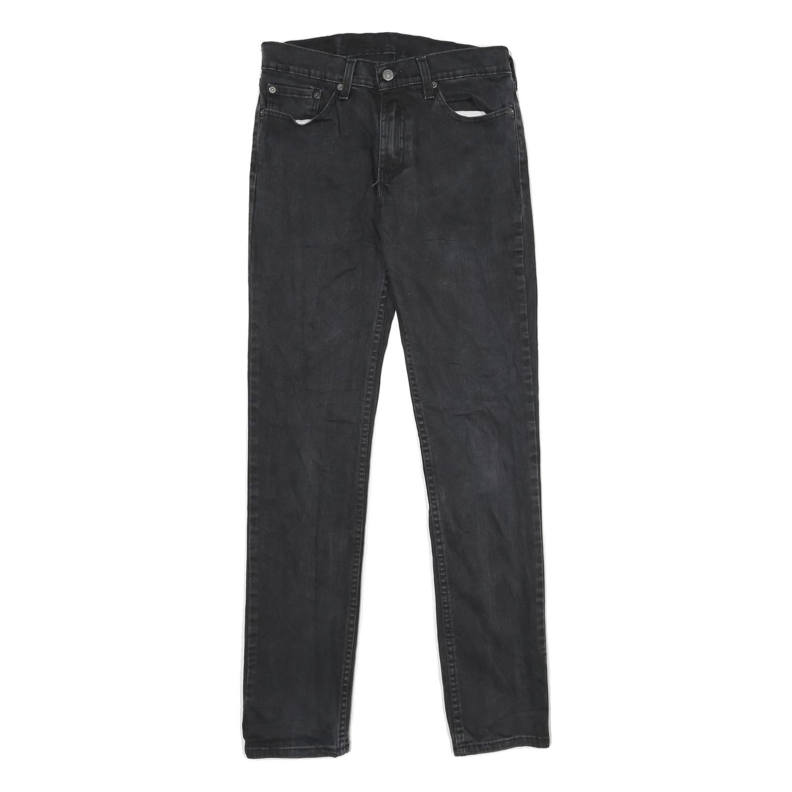 LEVI'S 511 Mens Jeans Black Slim Skinny Denim Medium W31 L34 Zip Closure Refurbished - N/A refurbished available on Cerqular