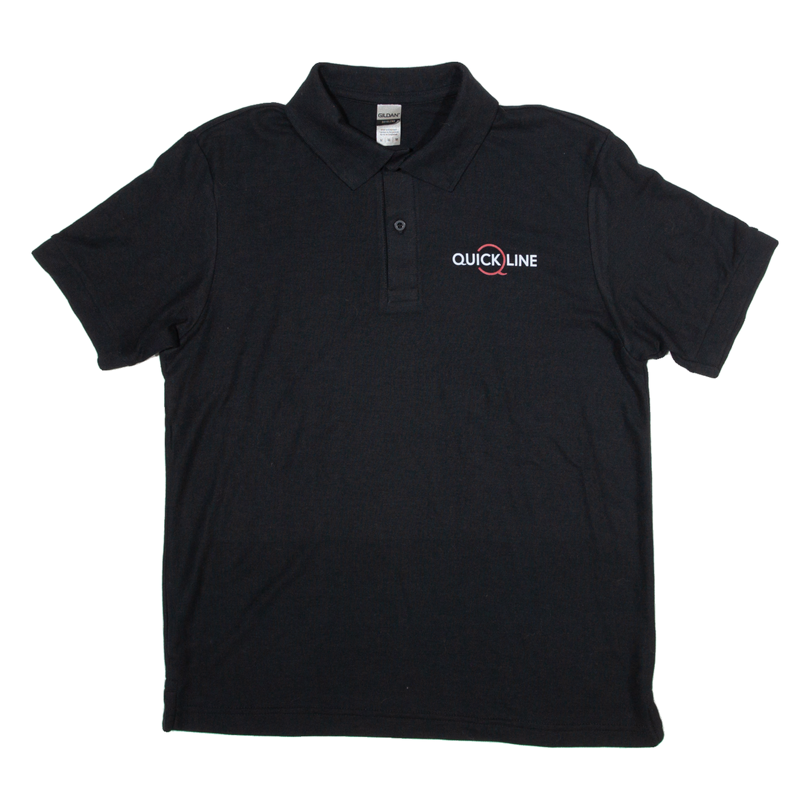 GILDAN Mens Polo Shirt Black M Refurbished - N/A refurbished available on Cerqular