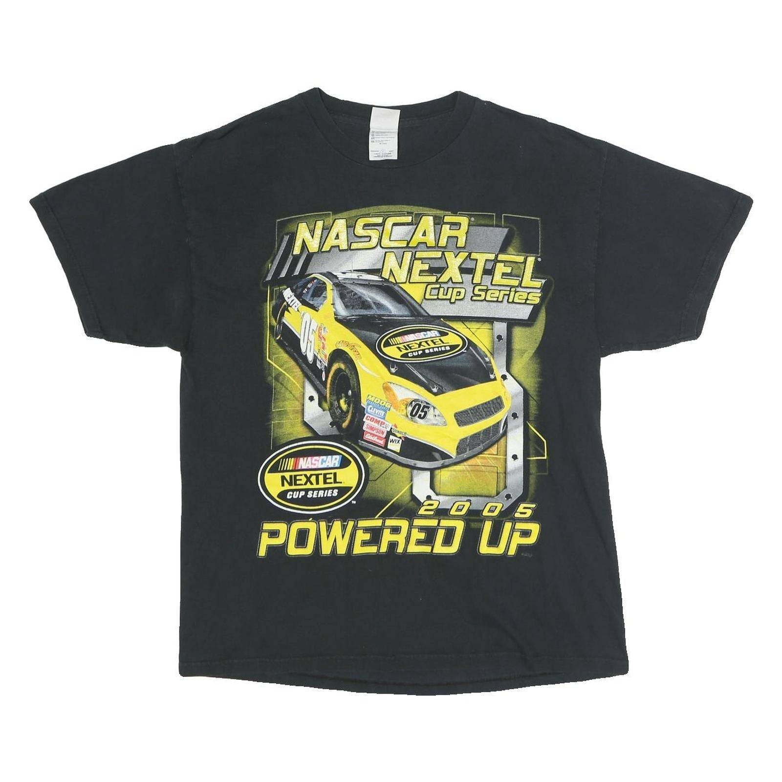 DELTA PRO WEIGHT Mens Black NASCAR Nextel Cup Series Graphic T-Shirt L Short Refurbished - N/A refurbished available on Cerqular
