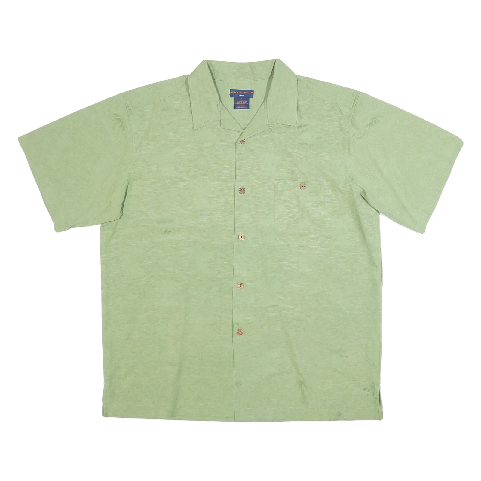 GORDON CLOTHING Mens Green L Shirt Cotton Blend Short Sleeve Casual Relaxed Fit Refurbished - N/A refurbished available on Cerqular